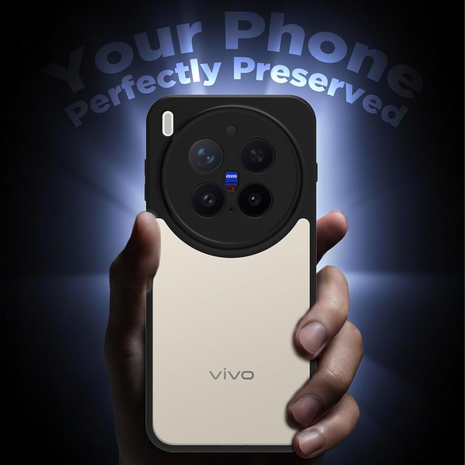 Vivo X300 Pro 5G Back Cover Case | Sleek Hybrid - Clear Black