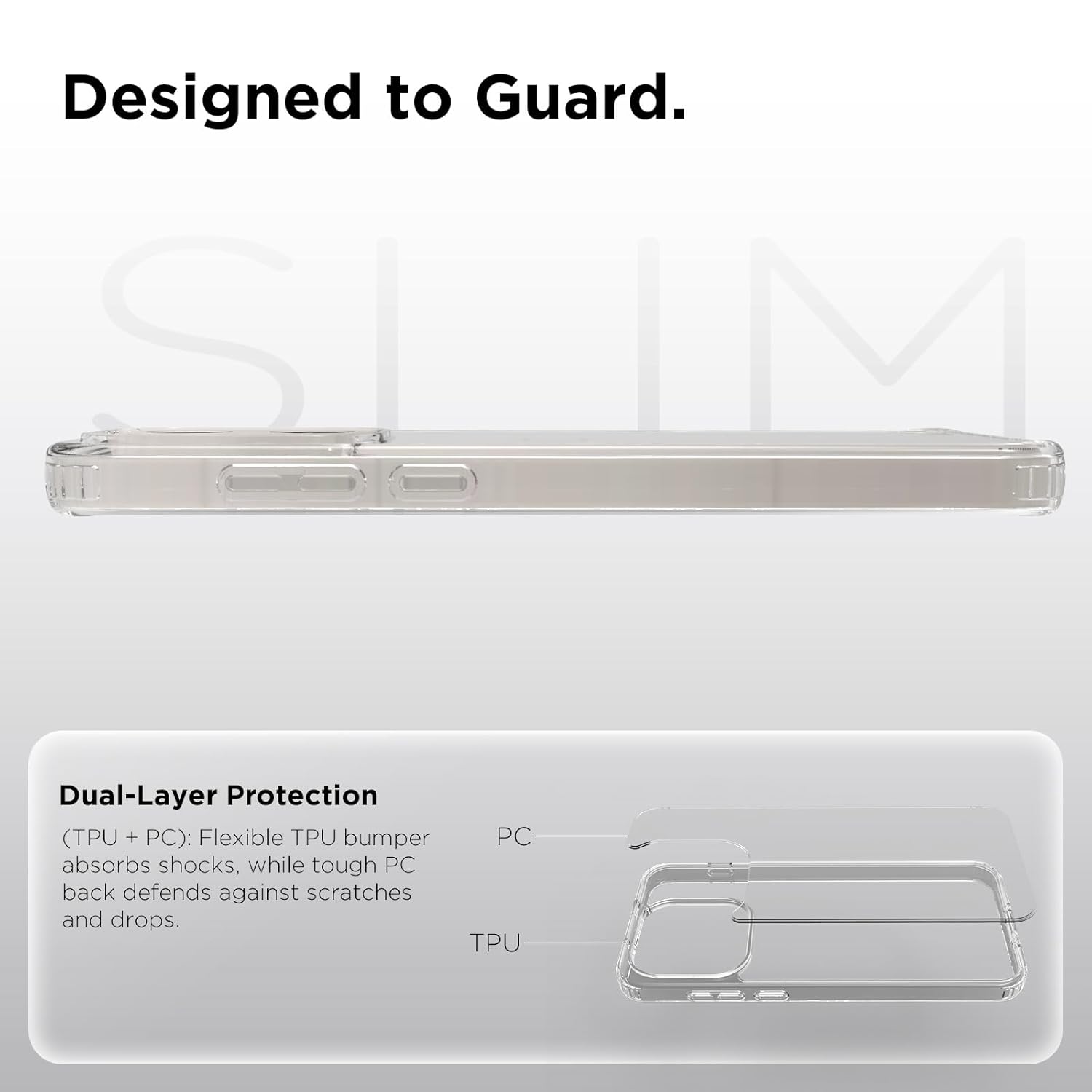 OnePlus 15 5G Back Cover Case | Clear Hybrid - Clear