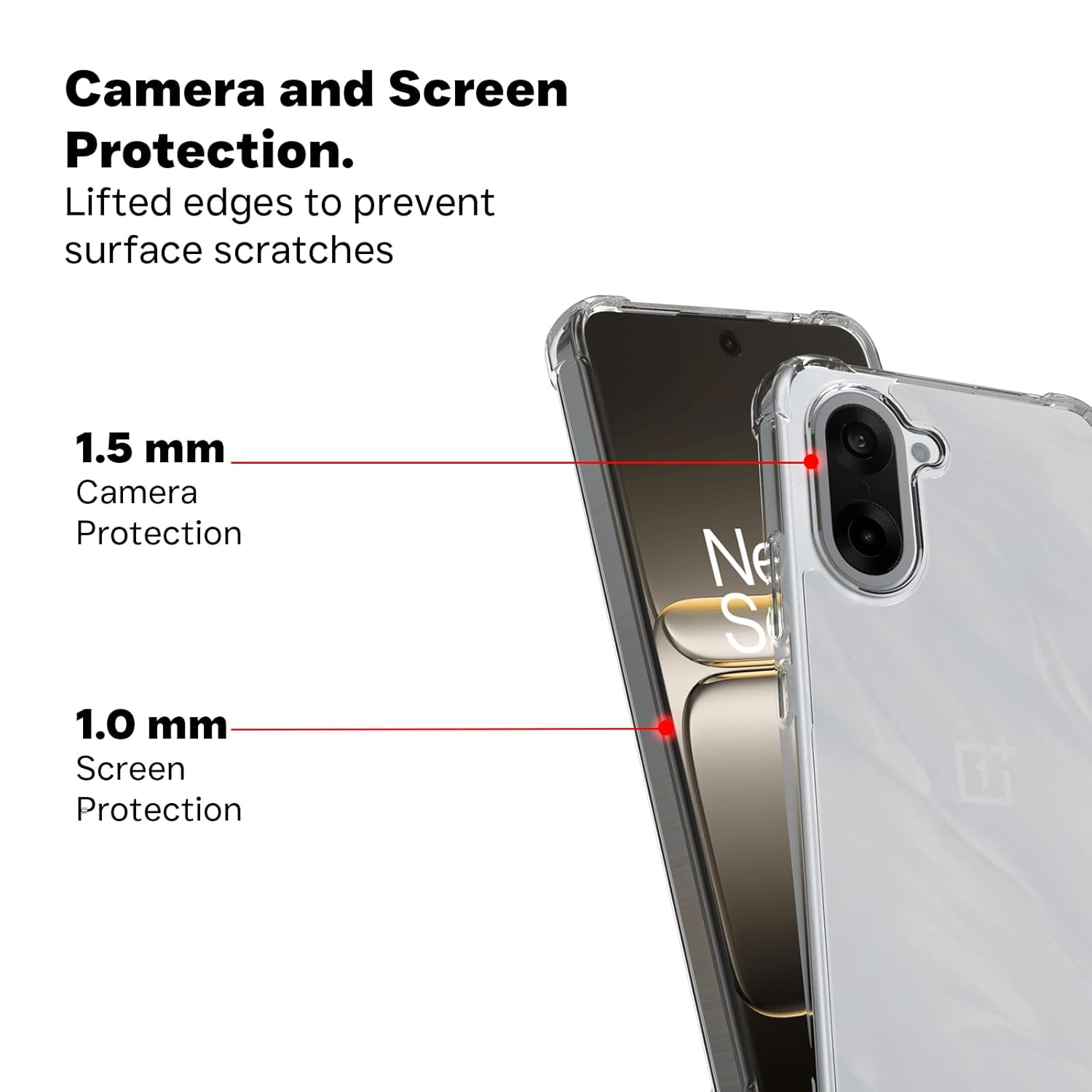 OnePlus Nord CE 5 5G Back Cover Case | Clear Hybrid - Clear