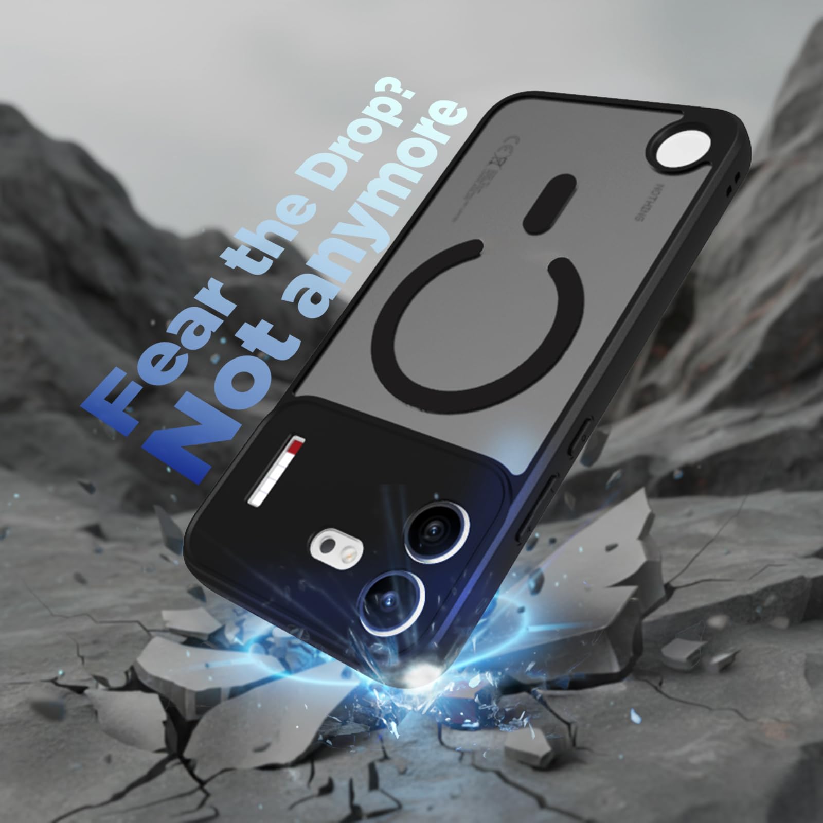 Nothing Phone 4b Back Cover Case | Sleek Hybrid - Matte Black Magnetic