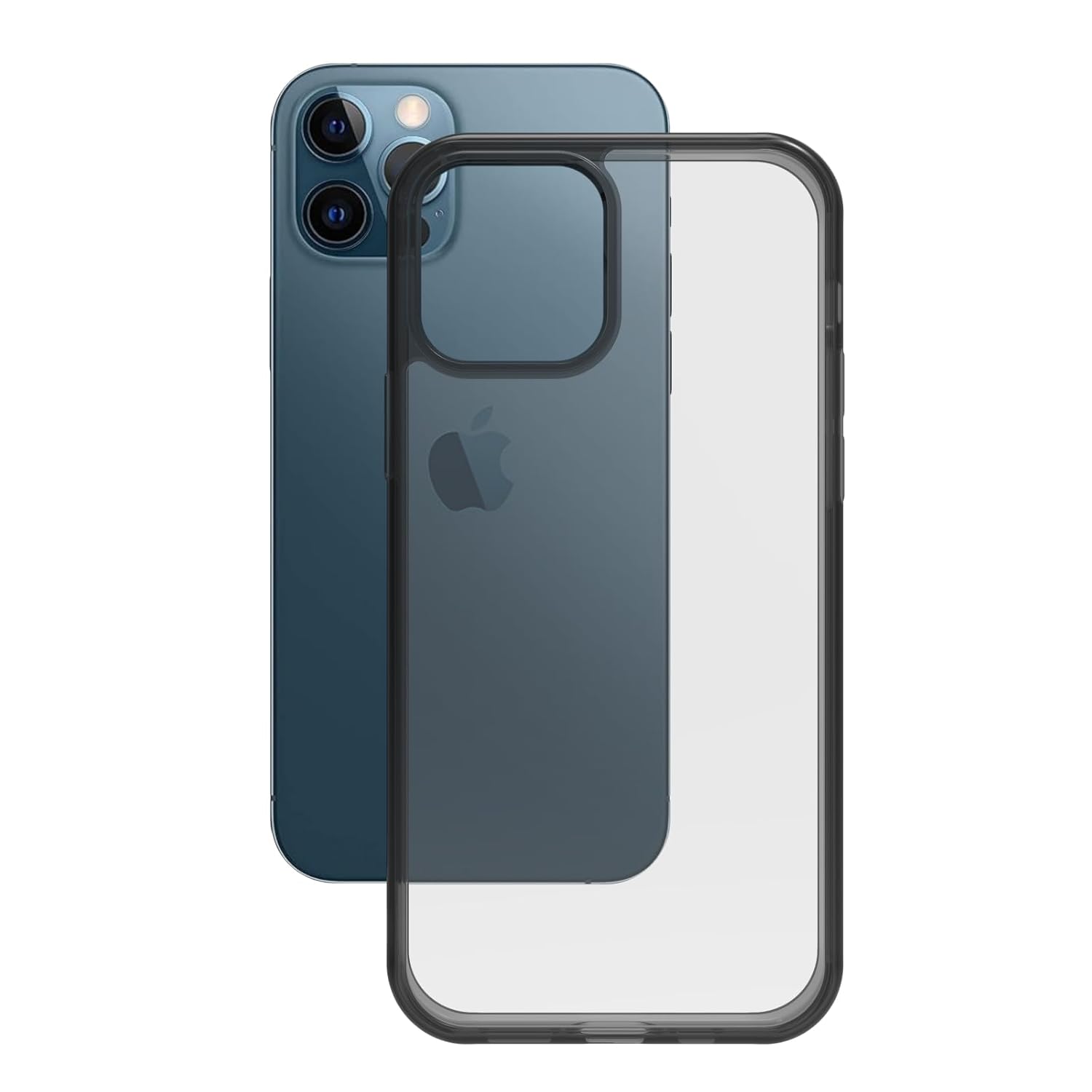 iPhone 12 / 12 Pro Back Cover Case | Clear Hybrid - Clear Smoke