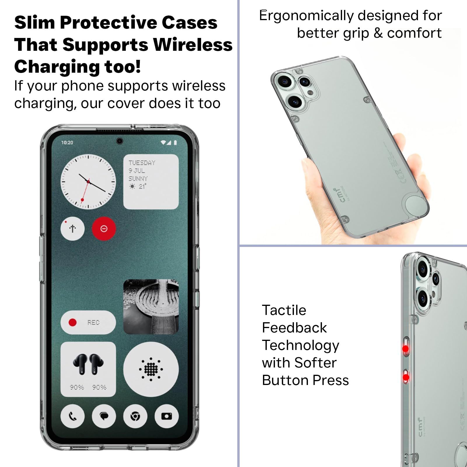 CMF Phone 2 Pro 5G Back Cover Case | Clear Hybrid- Clear