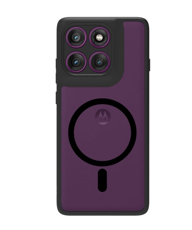 Moto Edge 60 Pro 5G Back Cover Case | Sleek Hybrid - Matte Black Magentic