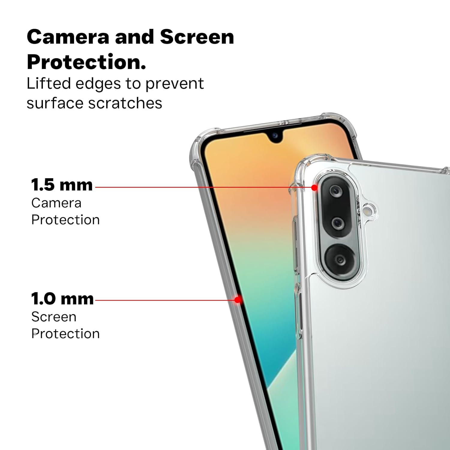 Samsung Galaxy M36 / Galaxy F36 Back Cover Case | Clear Hybrid - Clear