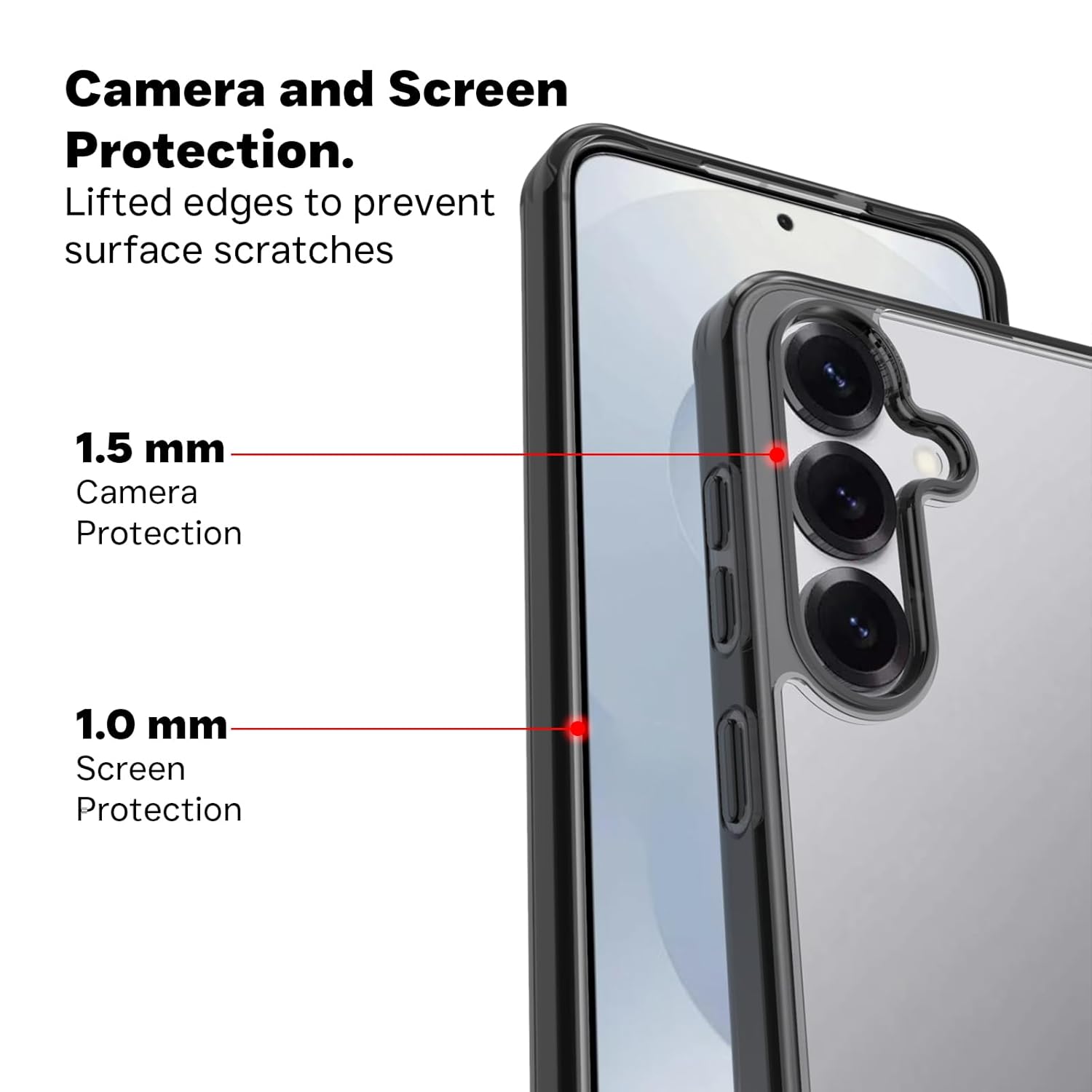 Samsung Galaxy S25 Back Cover Case | Clear Hybrid - Clear Smoke