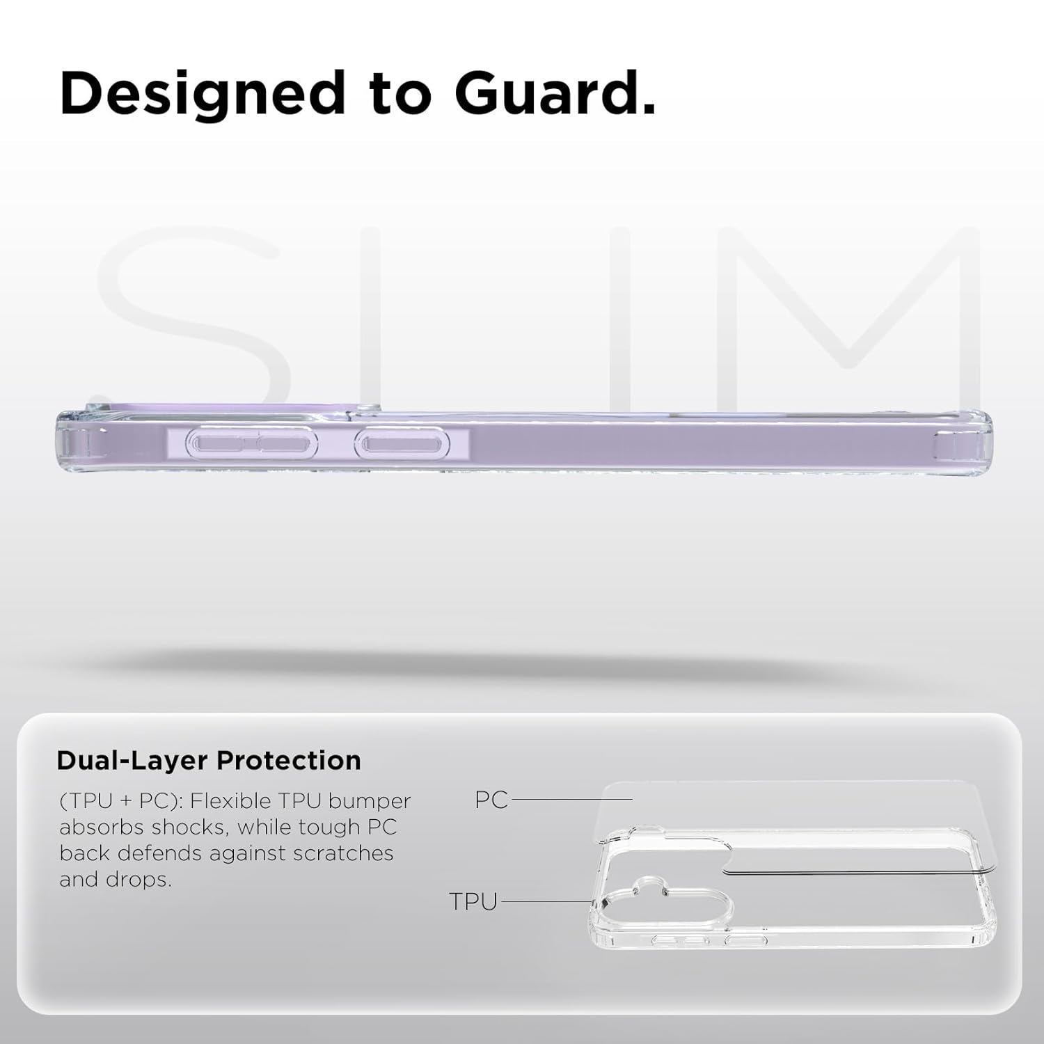Samsung Galaxy A37 5G Back Cover Case | Clear Hybrid - Clear Transparent