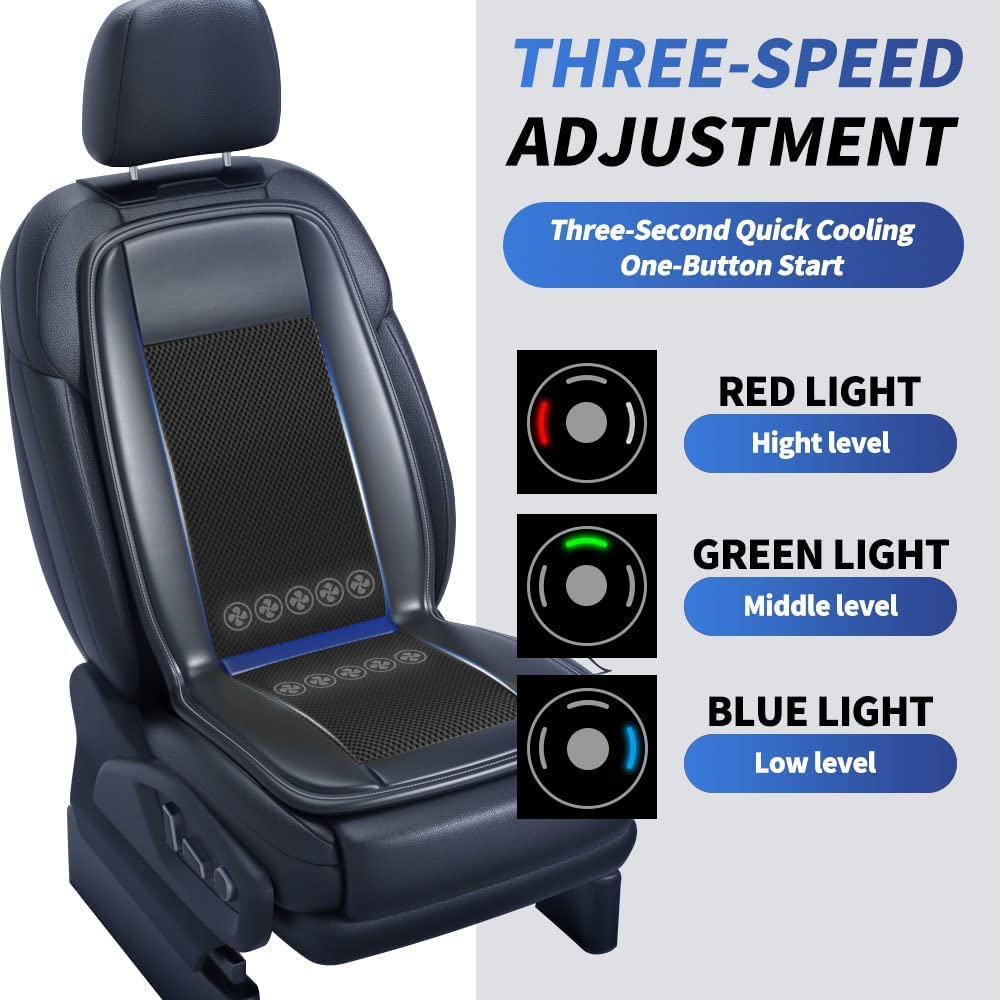 Ventilated Car Seat Cover | Black - Driver Side