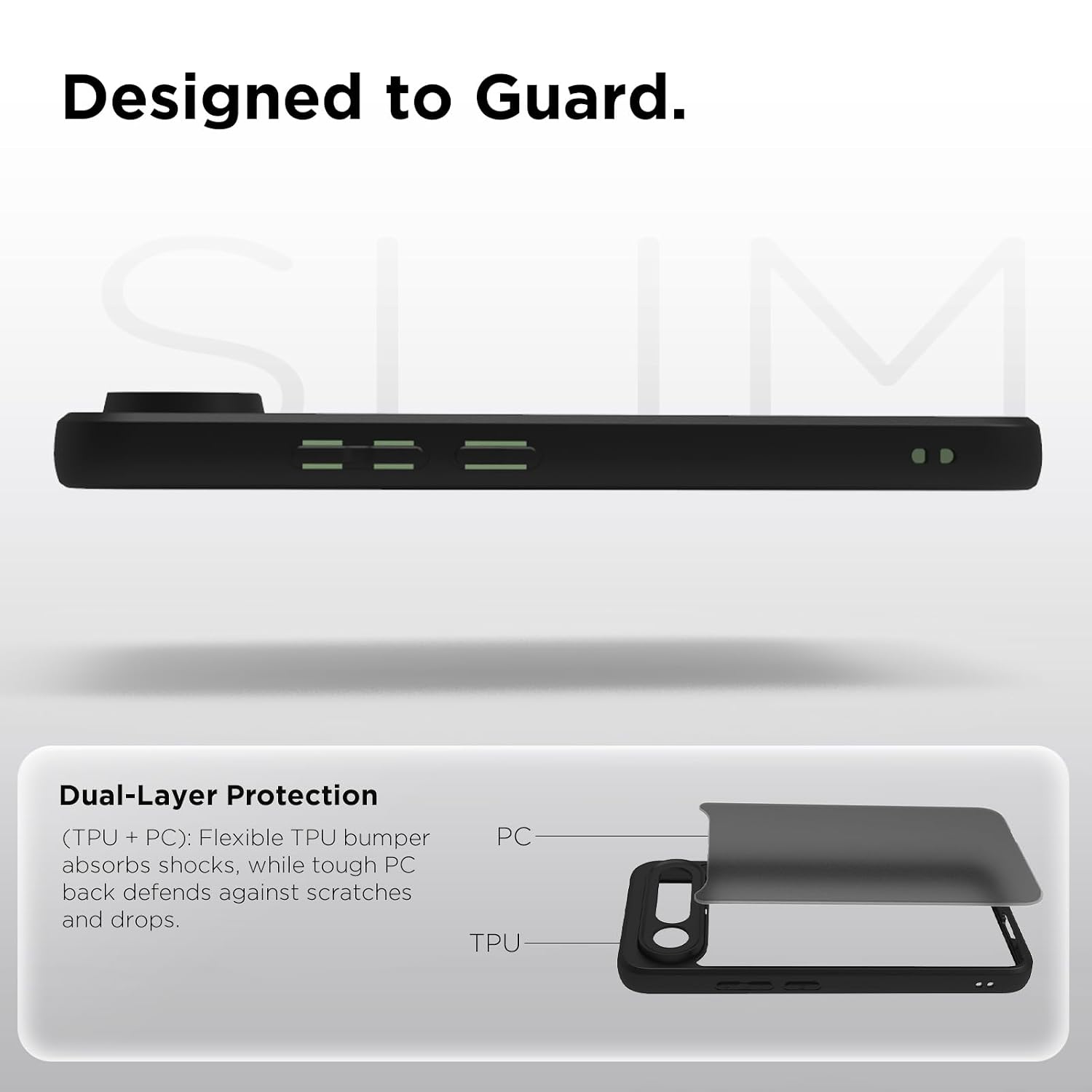 Vivo X300 FE Back Cover Case | Sleek Hybrid - Matte Black