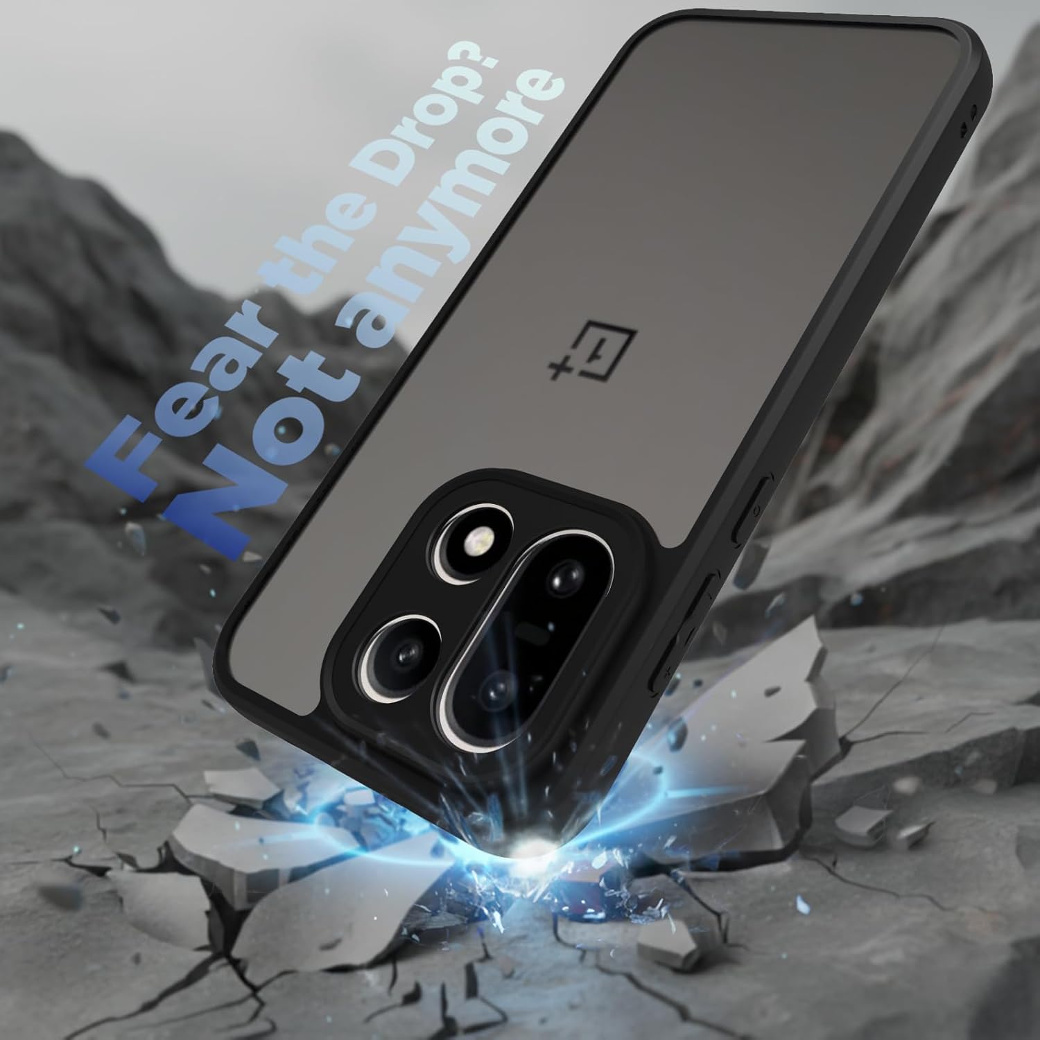 OnePlus 15 5G Back Cover Case | Sleek Hybrid - Matte Black