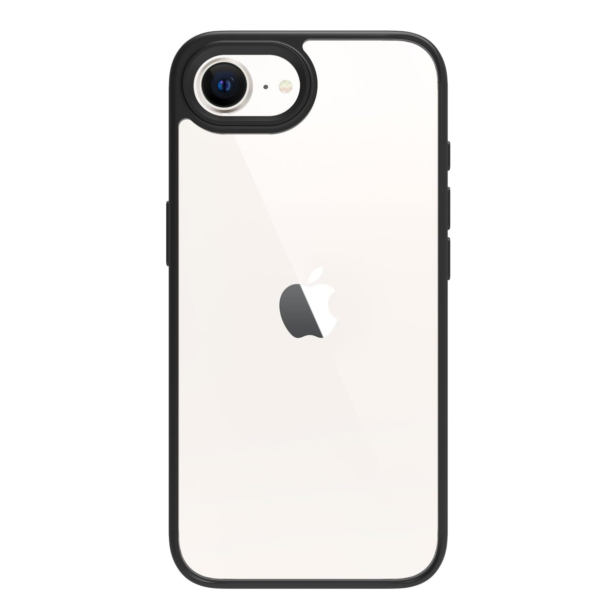 iPhone 16e / iPhone 17e Back Cover Case | Tough  Hybrid - Clear Black