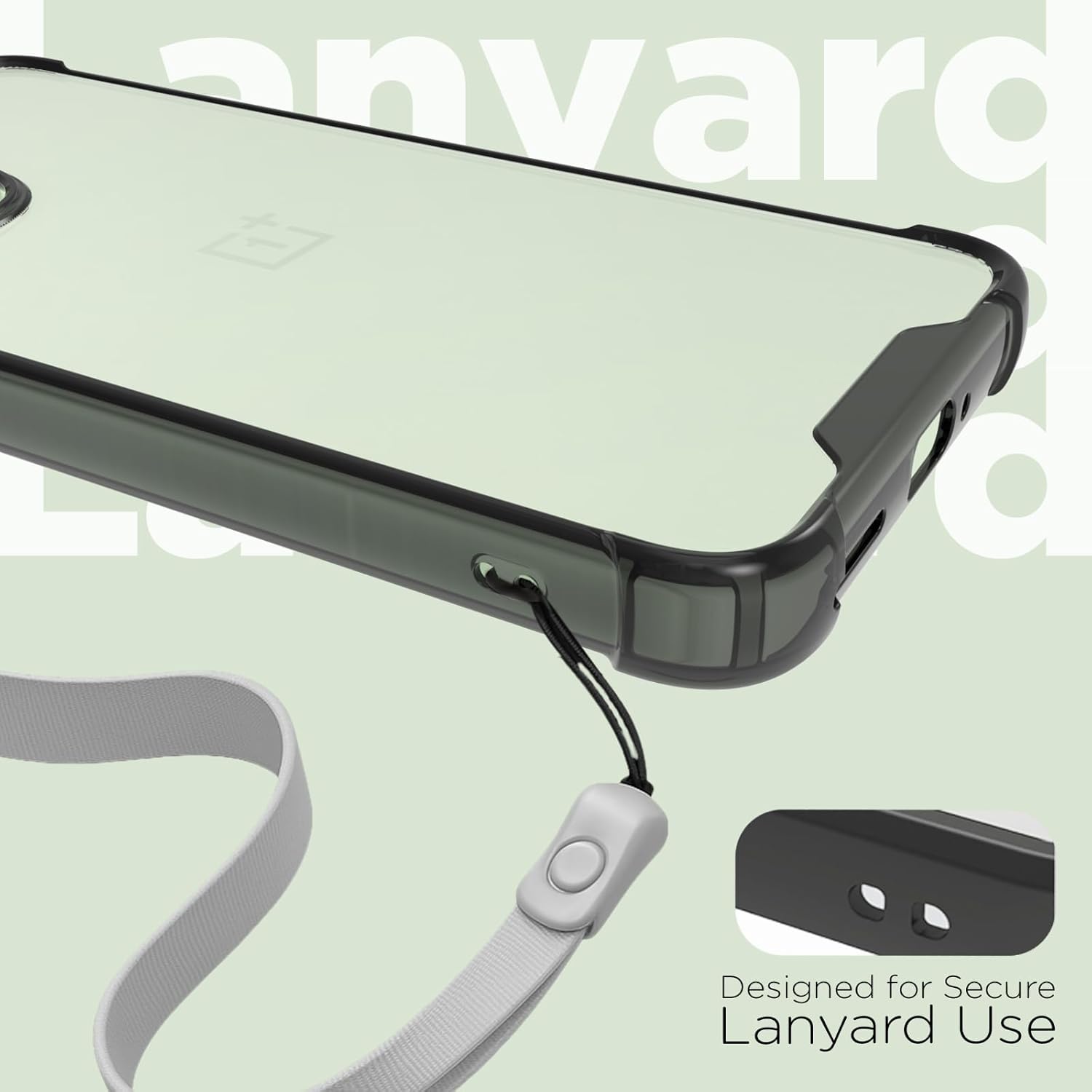 OnePlus 15R 5G Back Cover Case | Clear Hybrid - Clear Smoke