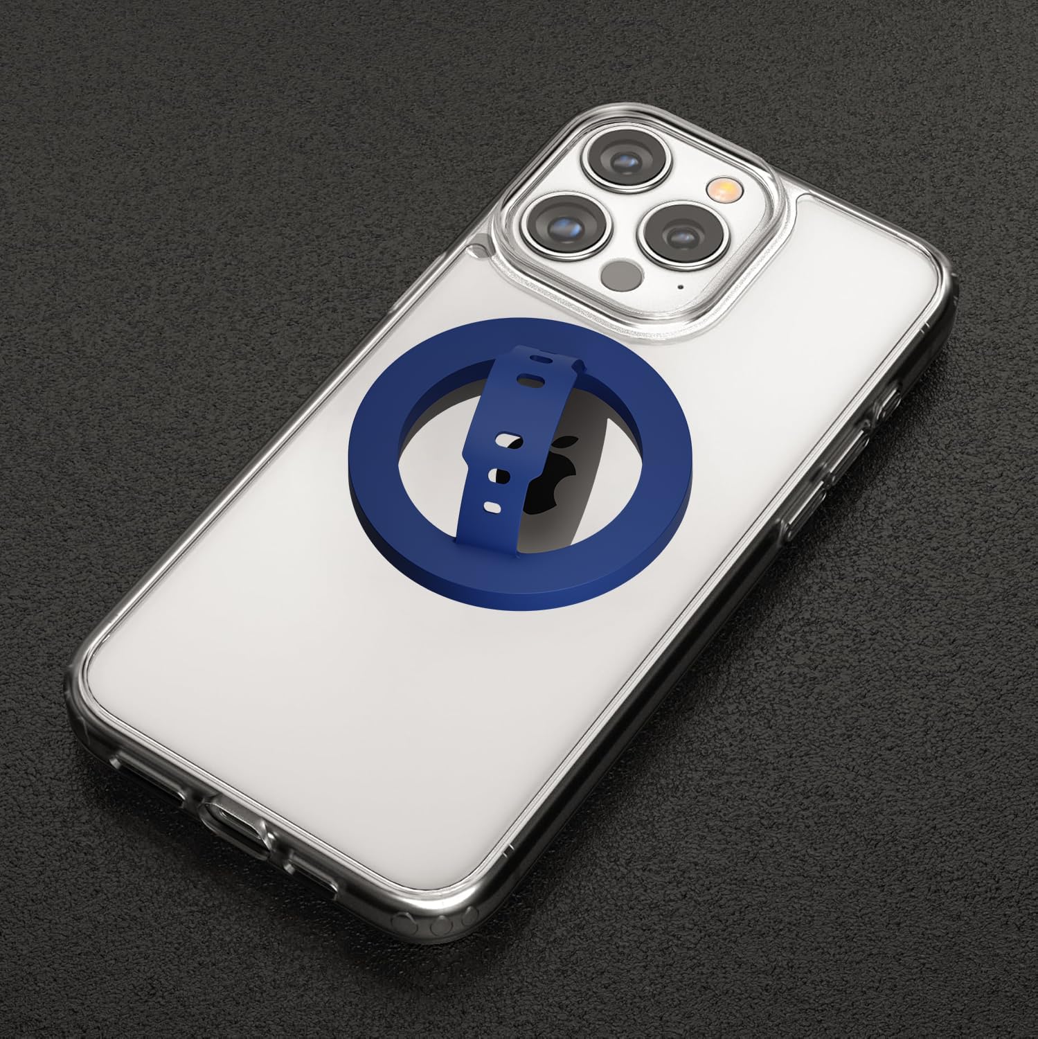 MagSafe Silicone Phone Grip | Magnetic Finger Loop - Silcy Blue