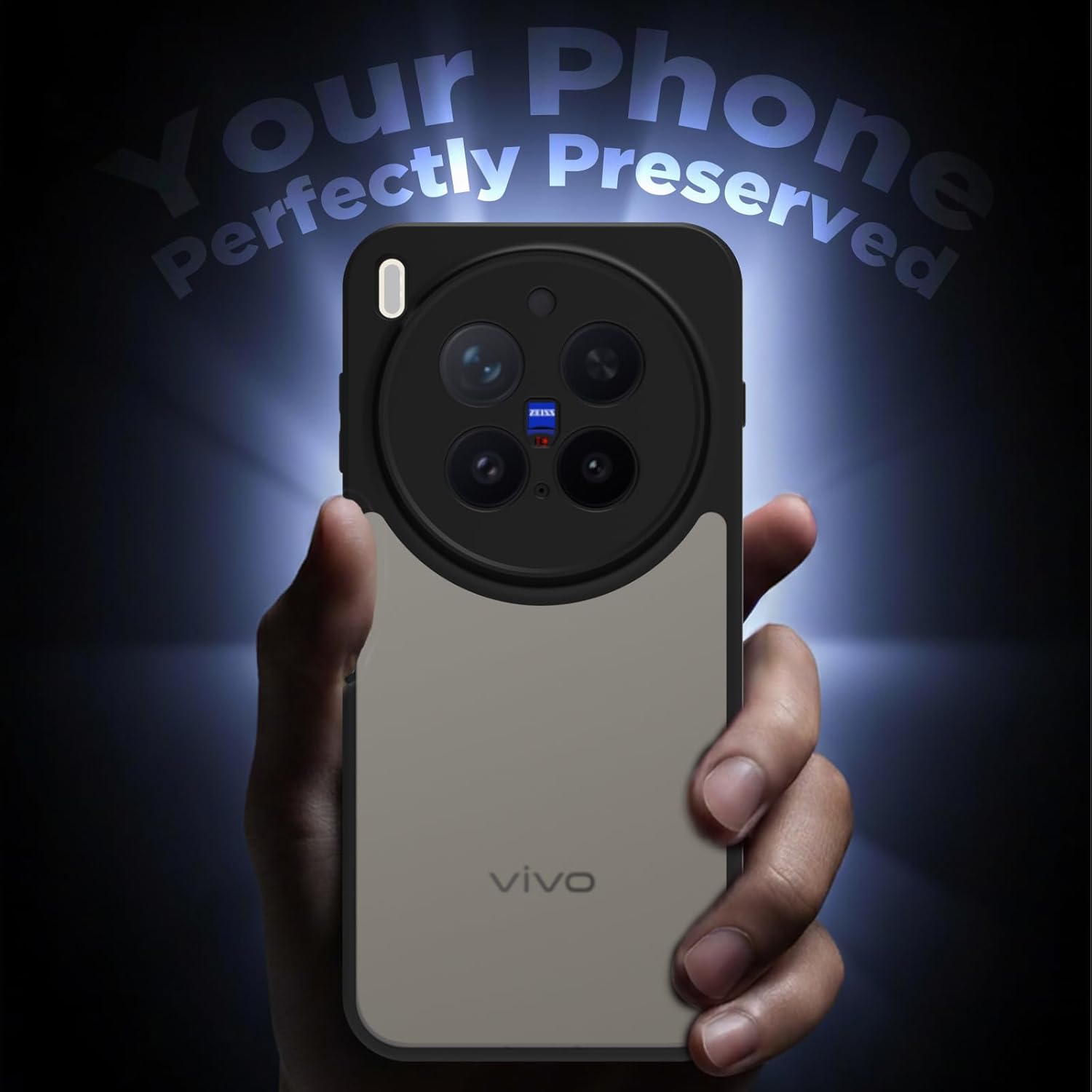 Vivo X300 Pro 5G Back Cover Case | Sleek Hybrid - Matte Black