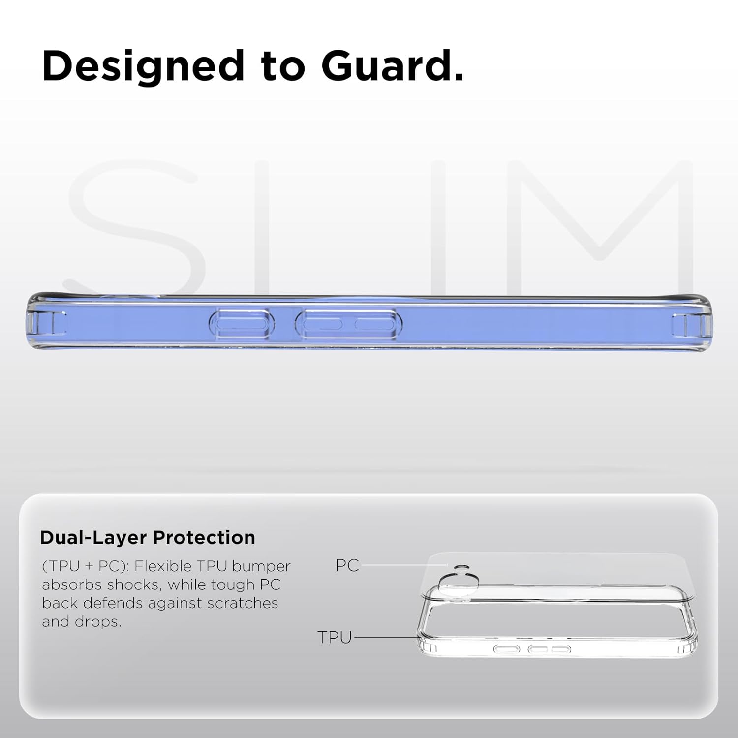 Google Pixel 10a Back Cover Case | Clear Hybrid - Clear Transparent