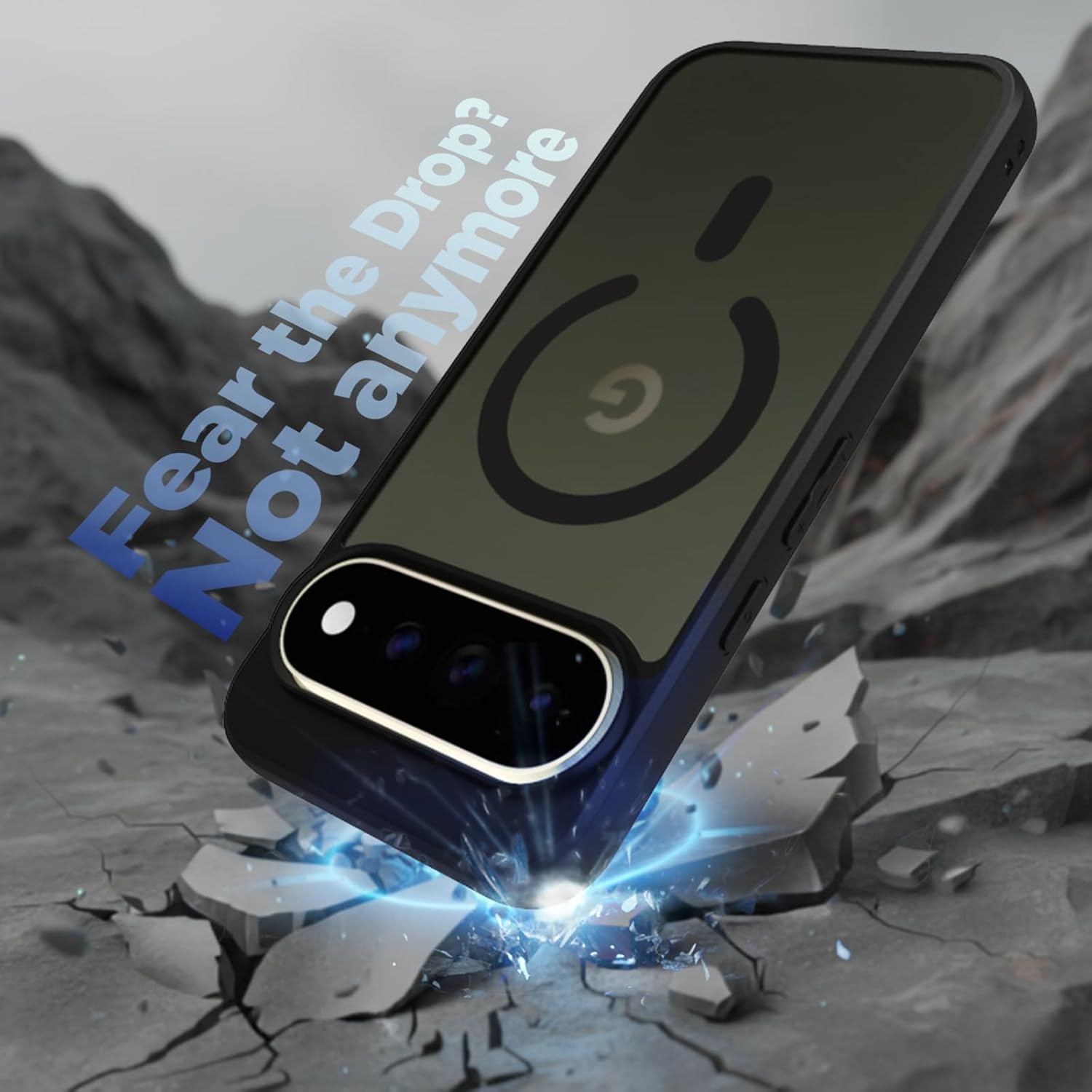 Google Pixel 11 Pro XL Back Cover Case | Sleek Hybrid - Matte Black Magnetic