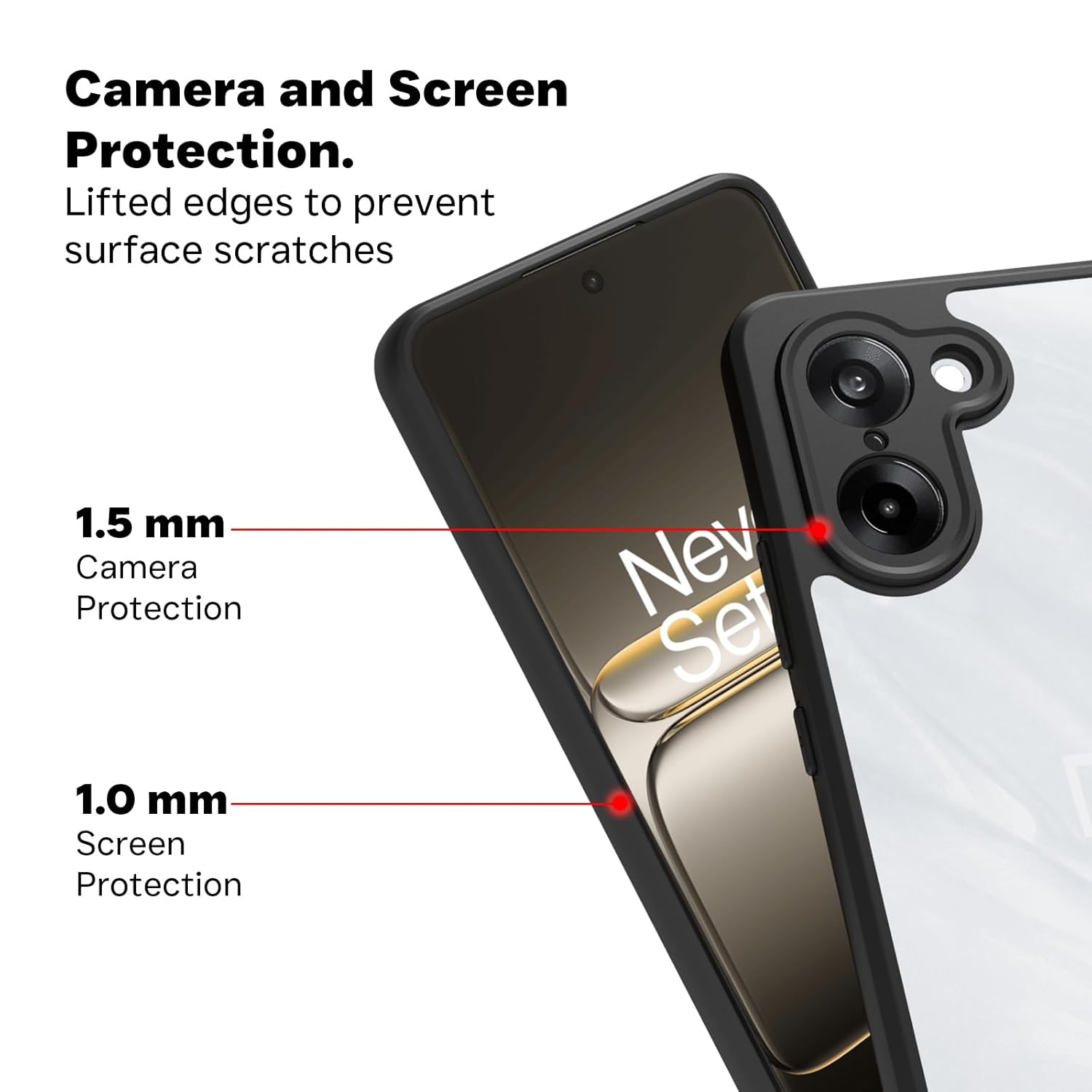 OnePlus Nord CE5 / Nord CE 5 5G Back Cover Case | Clear Hybrid - Clear