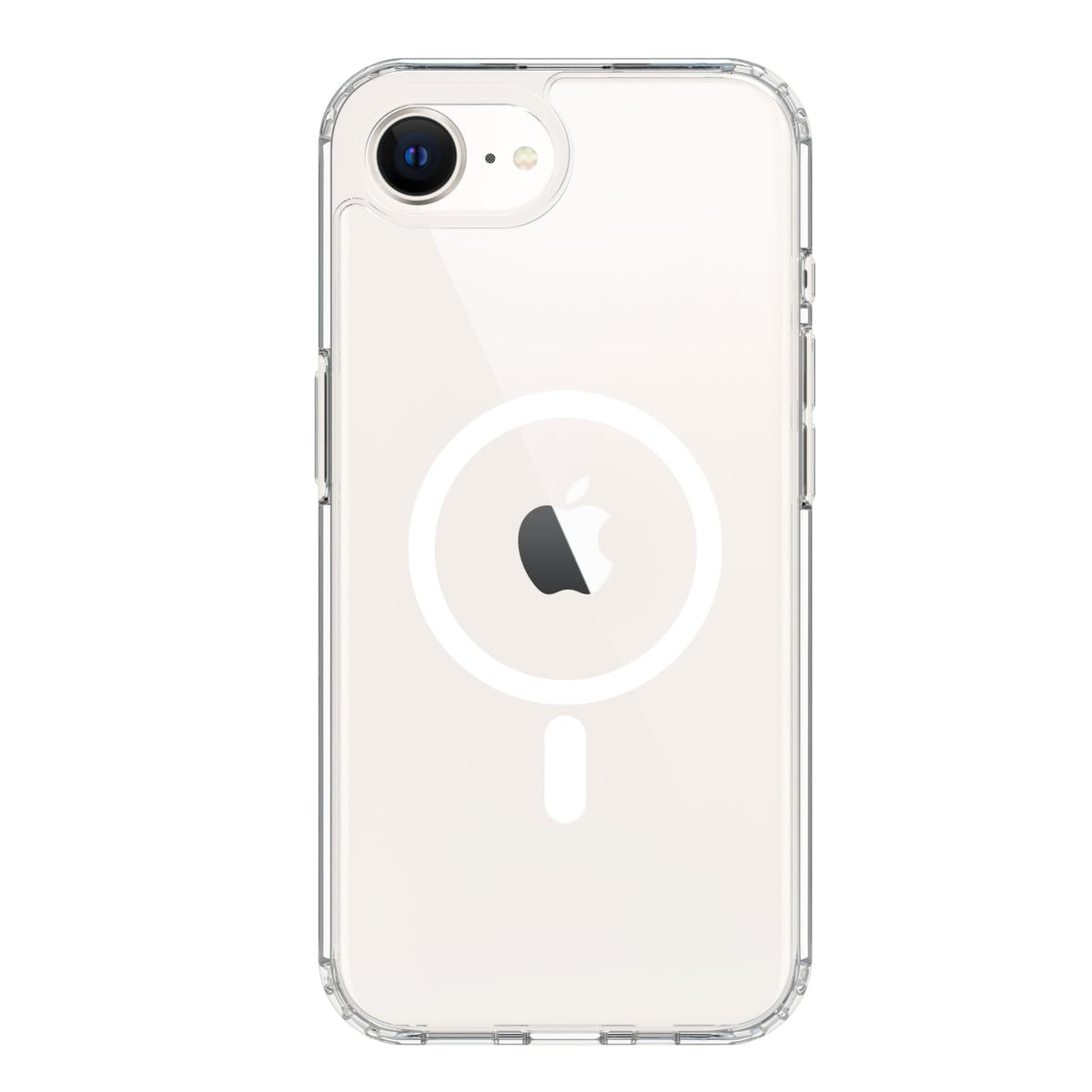 iPhone 17e / iPhone 16e Back Cover Case | Clear Hybrid - Clear Magnetic