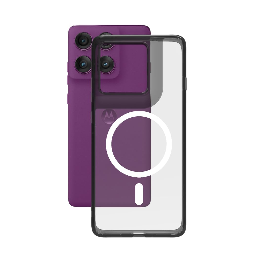 Motorola Edge 60 Pro 5G Back Cover Case | Clear Hybrid - Clear Magnetic