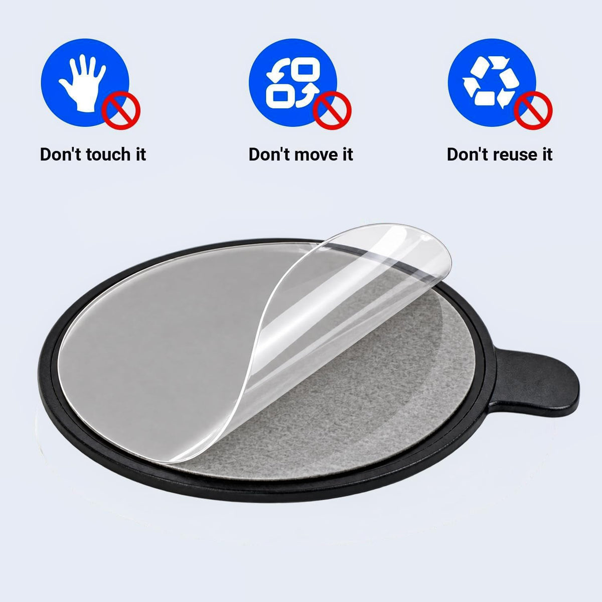 Dashboard Mounting Disk | Sticky Pad for Suction Holders (Pack of 2)
