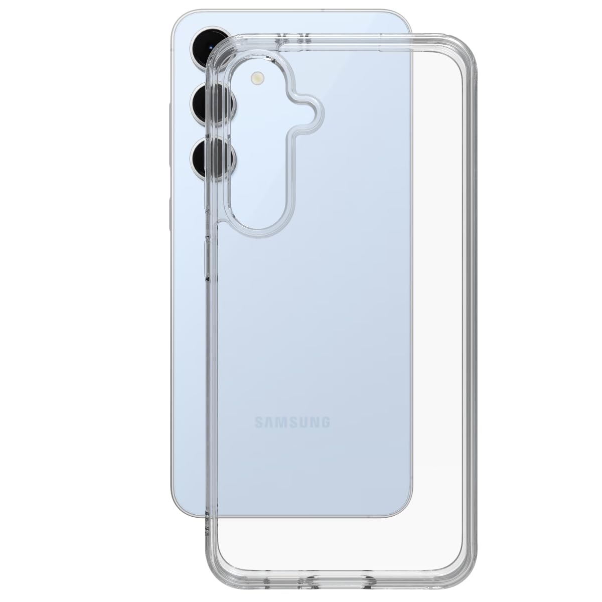 Samsung Galaxy S24 FE Back Cover Case | Sleek Hybrid- Clear