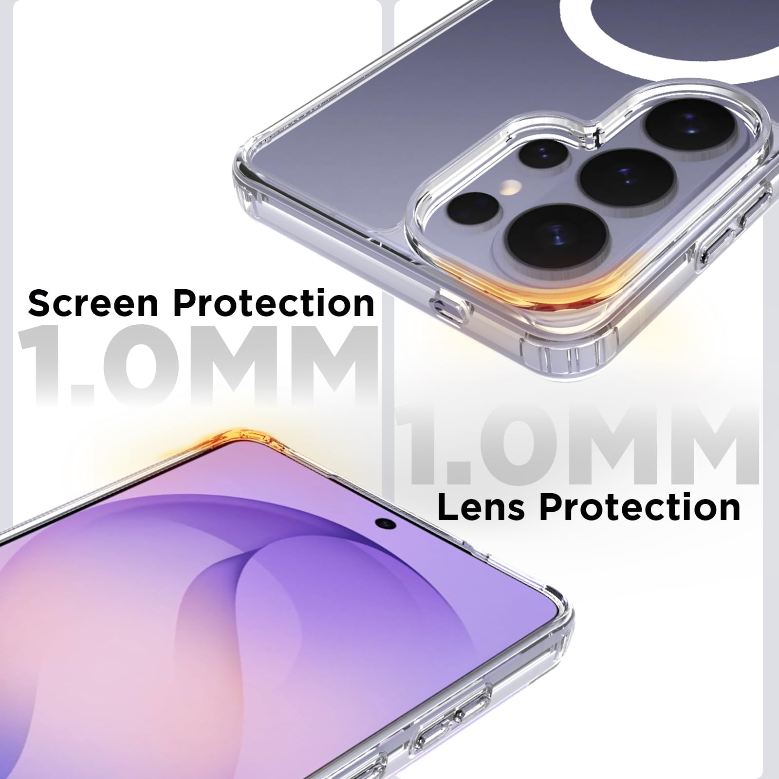 Samsung Galaxy S26 Ultra Back Cover Case | Clear Hybrid - Clear Magnetic