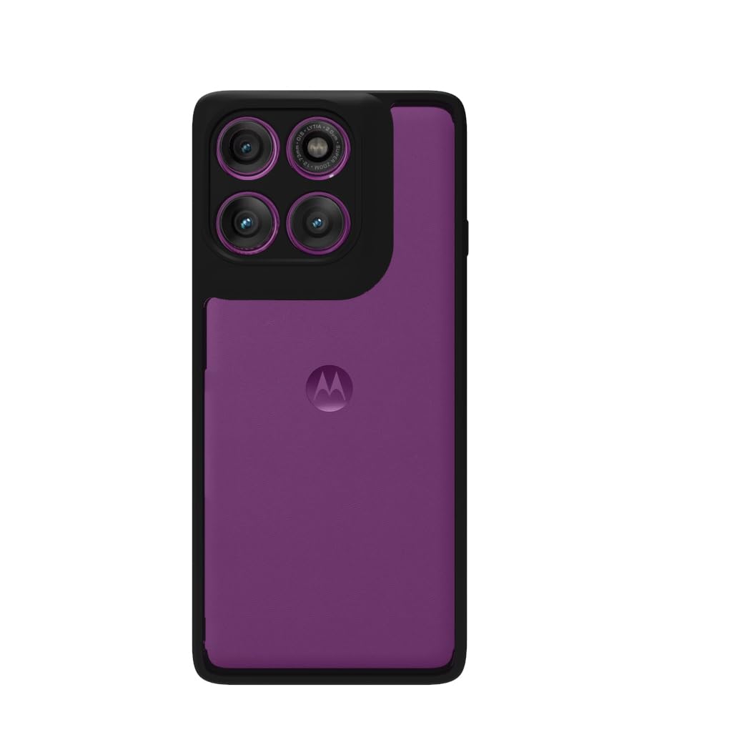 Motorola Edge 60 Pro Back Cover Case | Sleek Hybrid - Clear Black