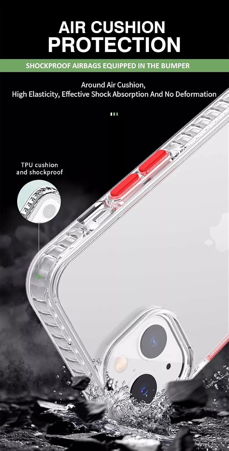 iPhone 14 Plus Back Cover Case | Crystal Hybrid - Clear
