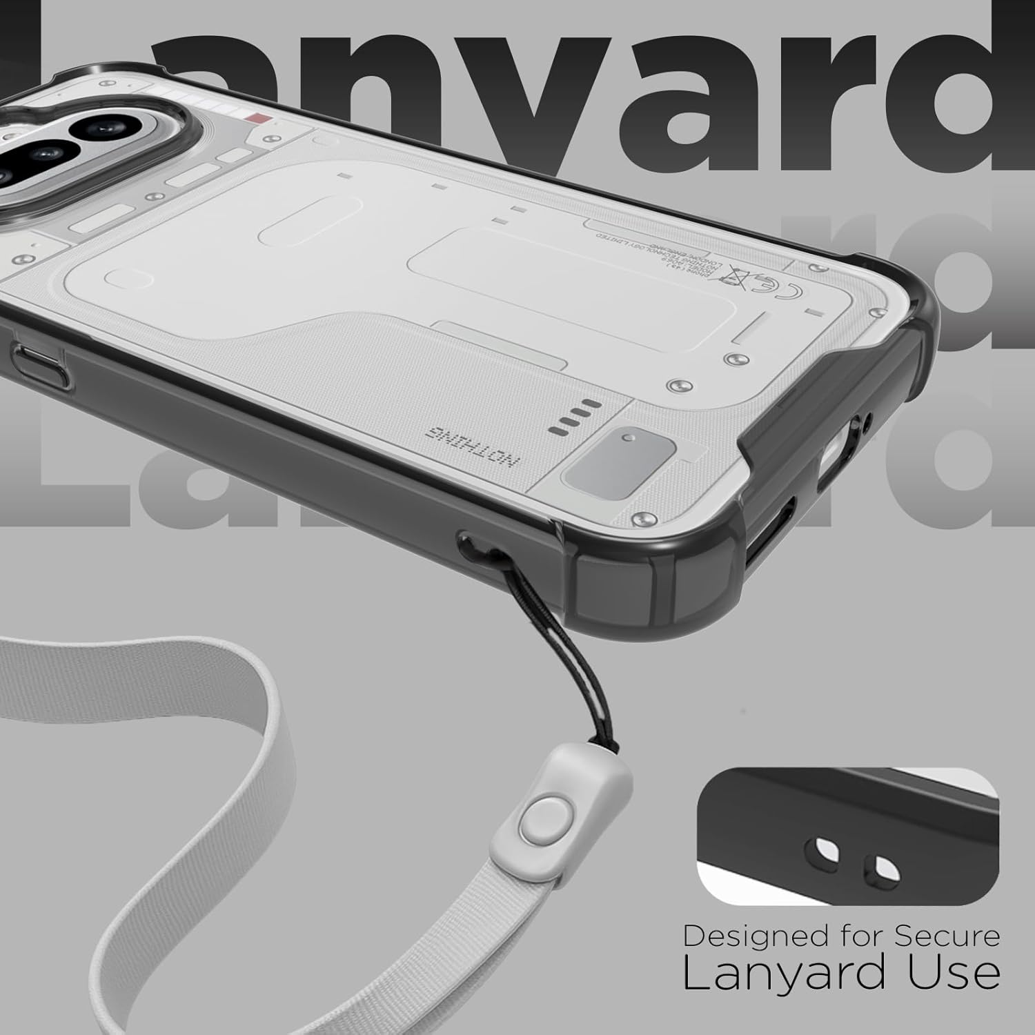 Nothing Phone 4a 5G Back Cover Case | Clear Hybrid - Clear Black