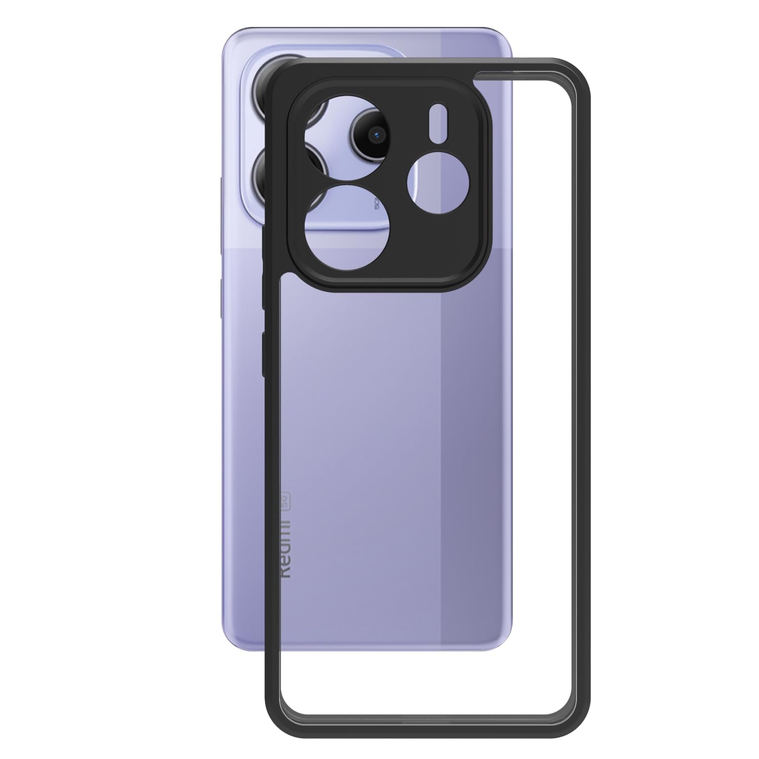 Redmi Note 14 5G Back Cover Case | Sleek Hybrid - Clear