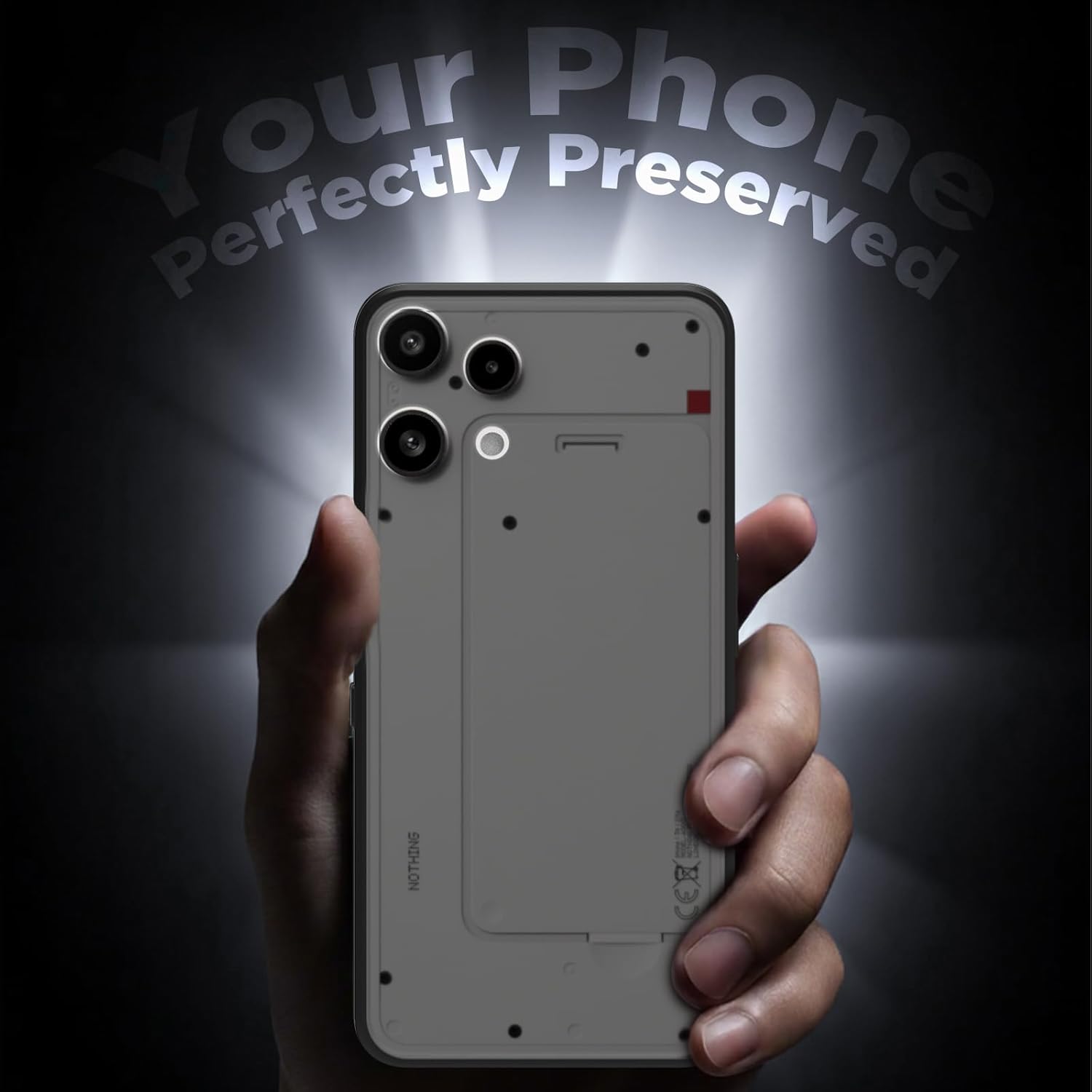 Nothing Phone 3a Lite 5G Back Cover Case | Sleek Hybrid - Smoke Black
