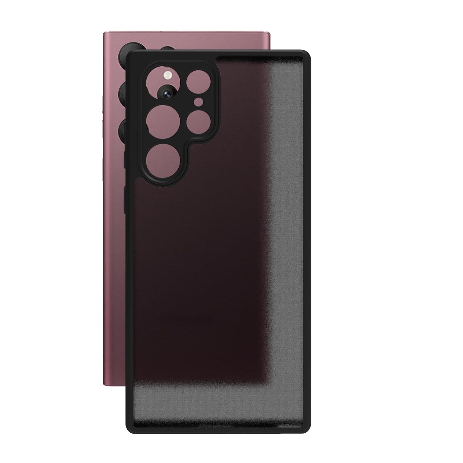 Samsung Galaxy S22 Ultra Back Cover Case | Sleek Hybrid - Matte Black