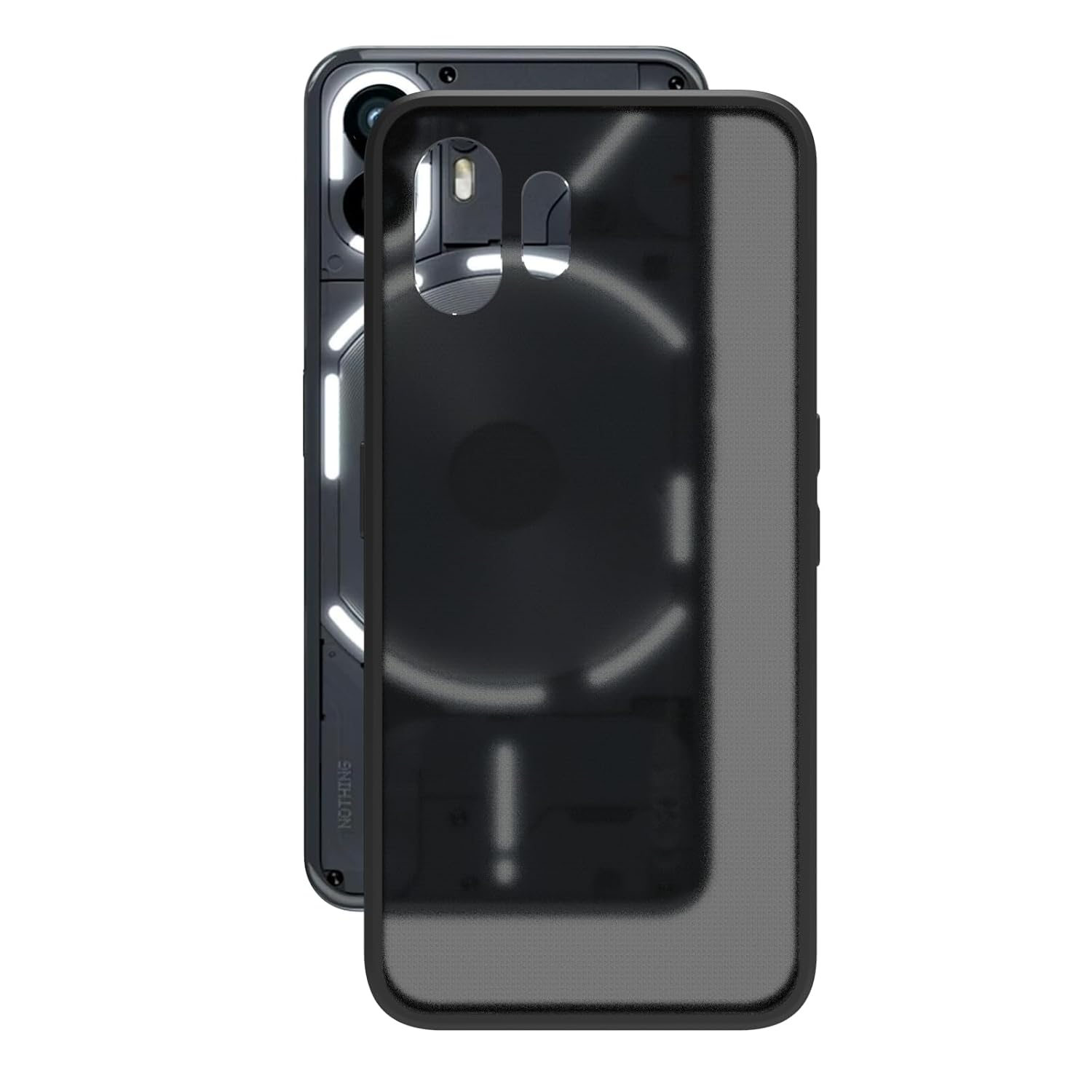 Nothing Phone 2 Back Cover Case | Sleek Hybrid - Matte Black