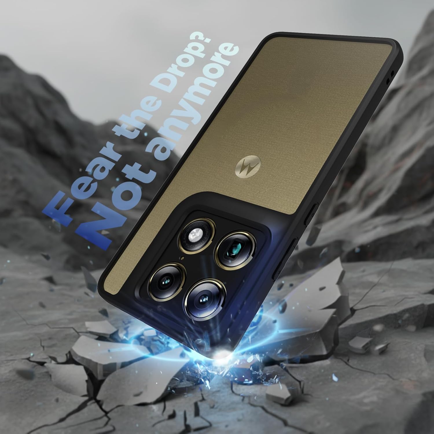 Motorola Signature Back Cover Case | Clear Hybrid - Clear Black