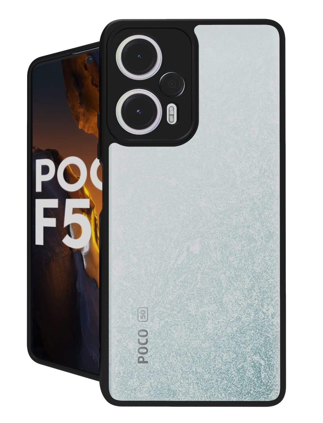 Poco F5 5G Back Cover Case | Sleek Hybrid - Clear Black
