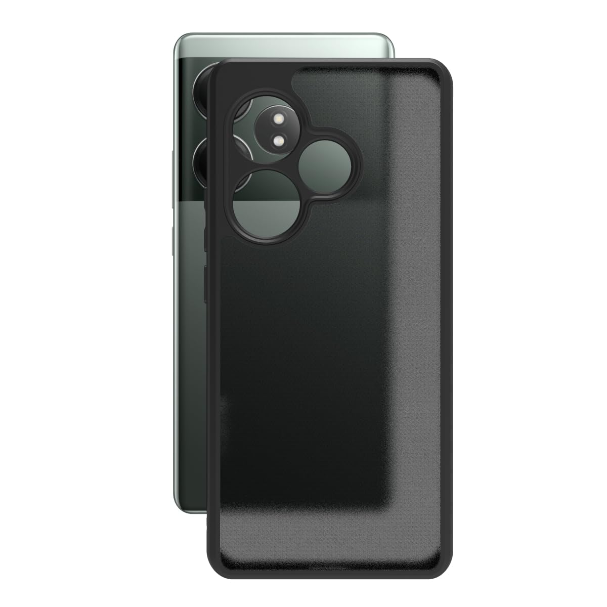 Realme GT 6 / GT 6T 5G Back Cover Case | Sleek Hybrid - Matte Black