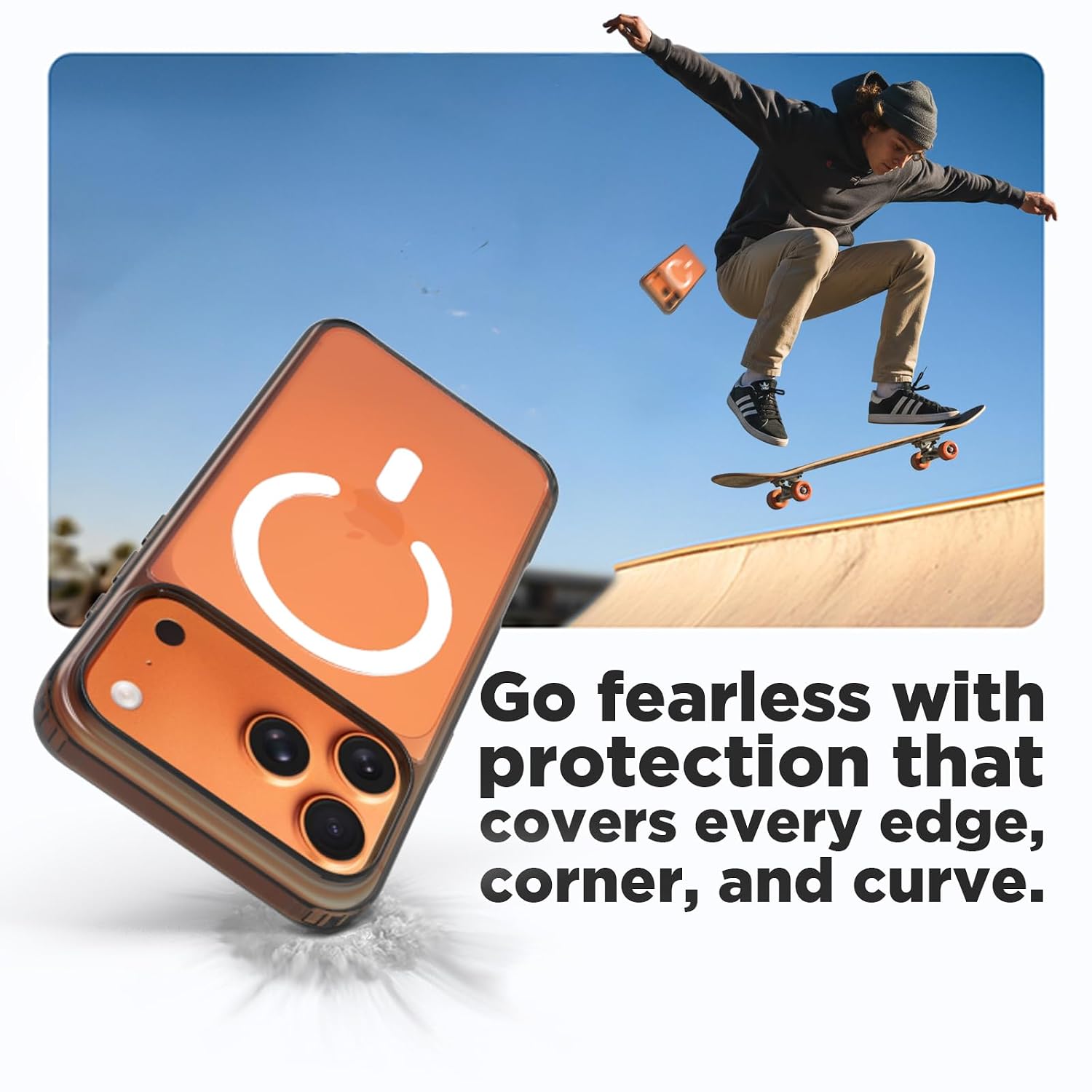 iPhone 17 Pro Max Back Cover Case | Clear Hybrid - Clear Magnetic