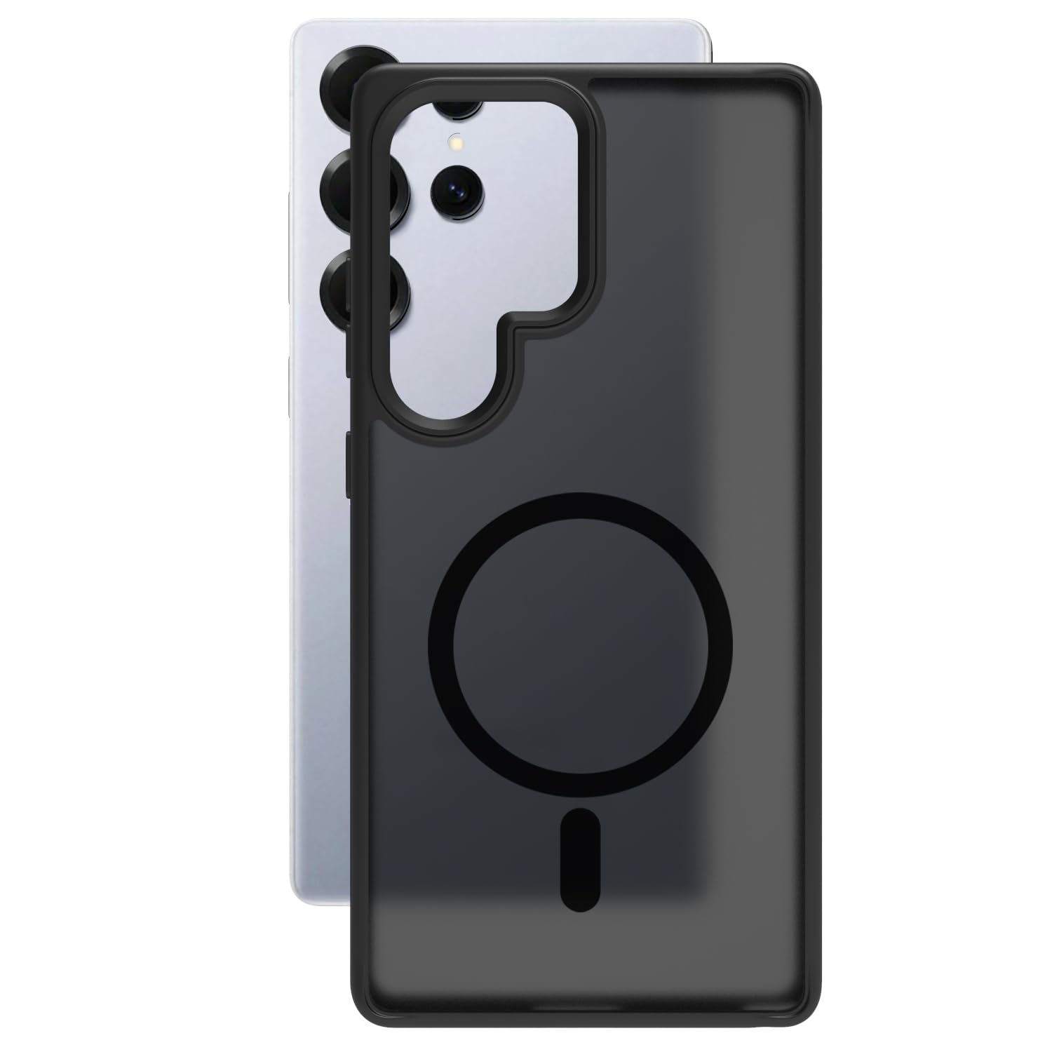 Samsung Galaxy S25 Ultra Back Cover Case | Sleek Hybrid - Matte Black Magnetic