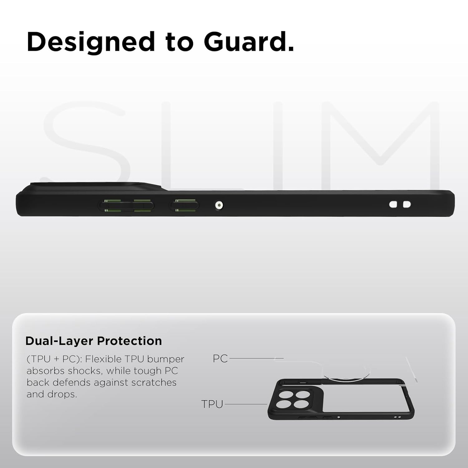 Motorola Moto Edge 70 5G Back Cover Case | Sleek Hybrid - Matte Black