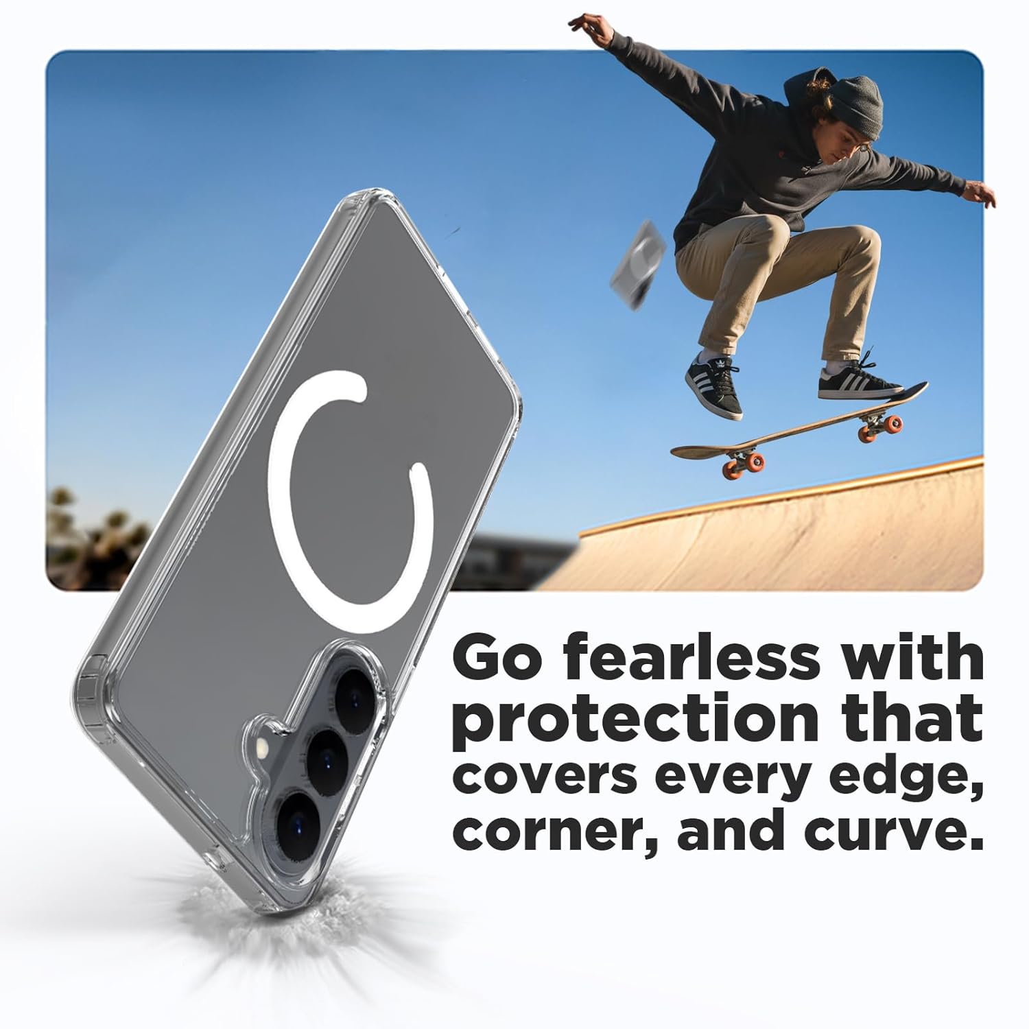 Samsung Galaxy S26 Back Cover Case | Clear Hybrid - Clear Magnetic