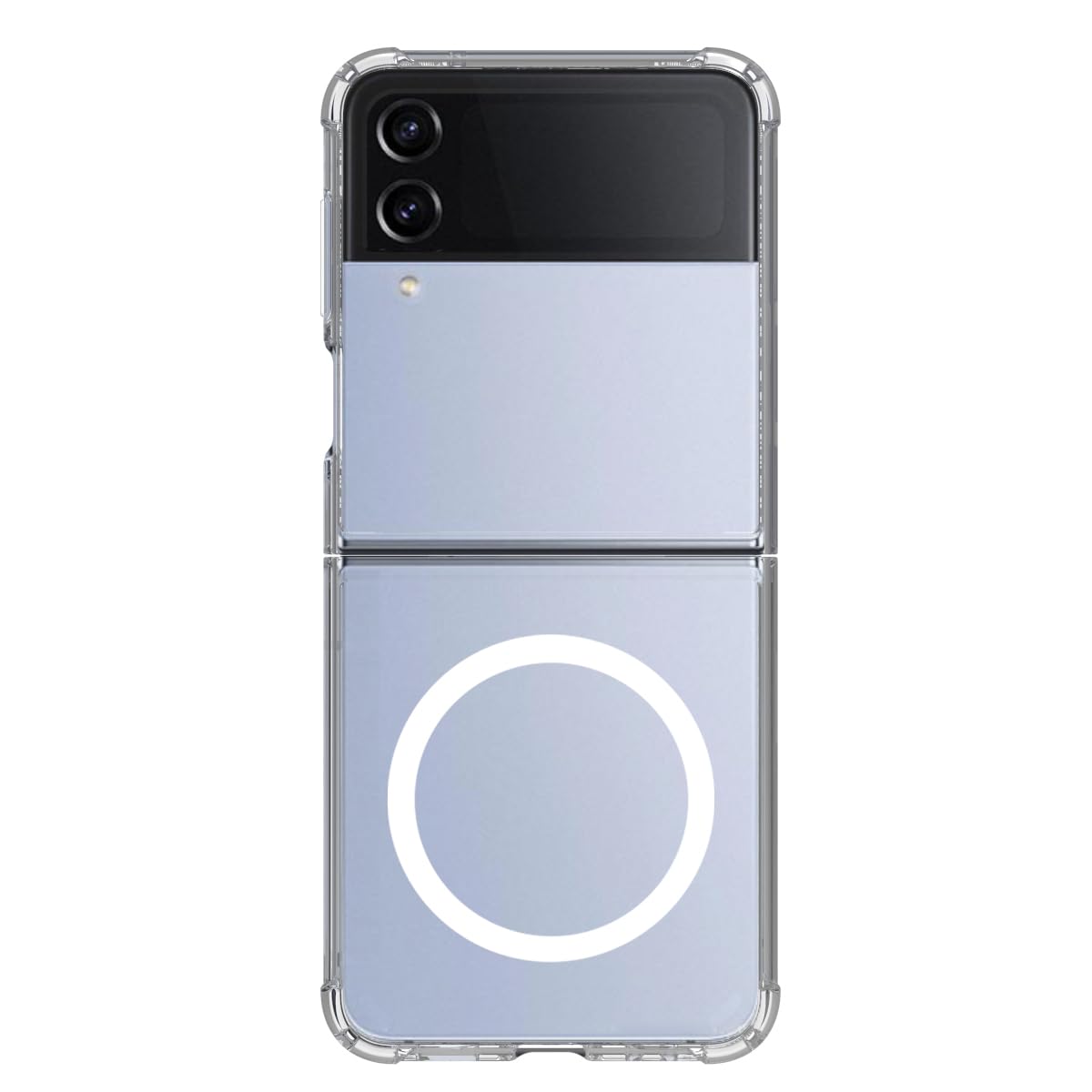 Samsung Galaxy Z Flip 4 Back Cover Case | Clear Hybrid - Clear Magnetic