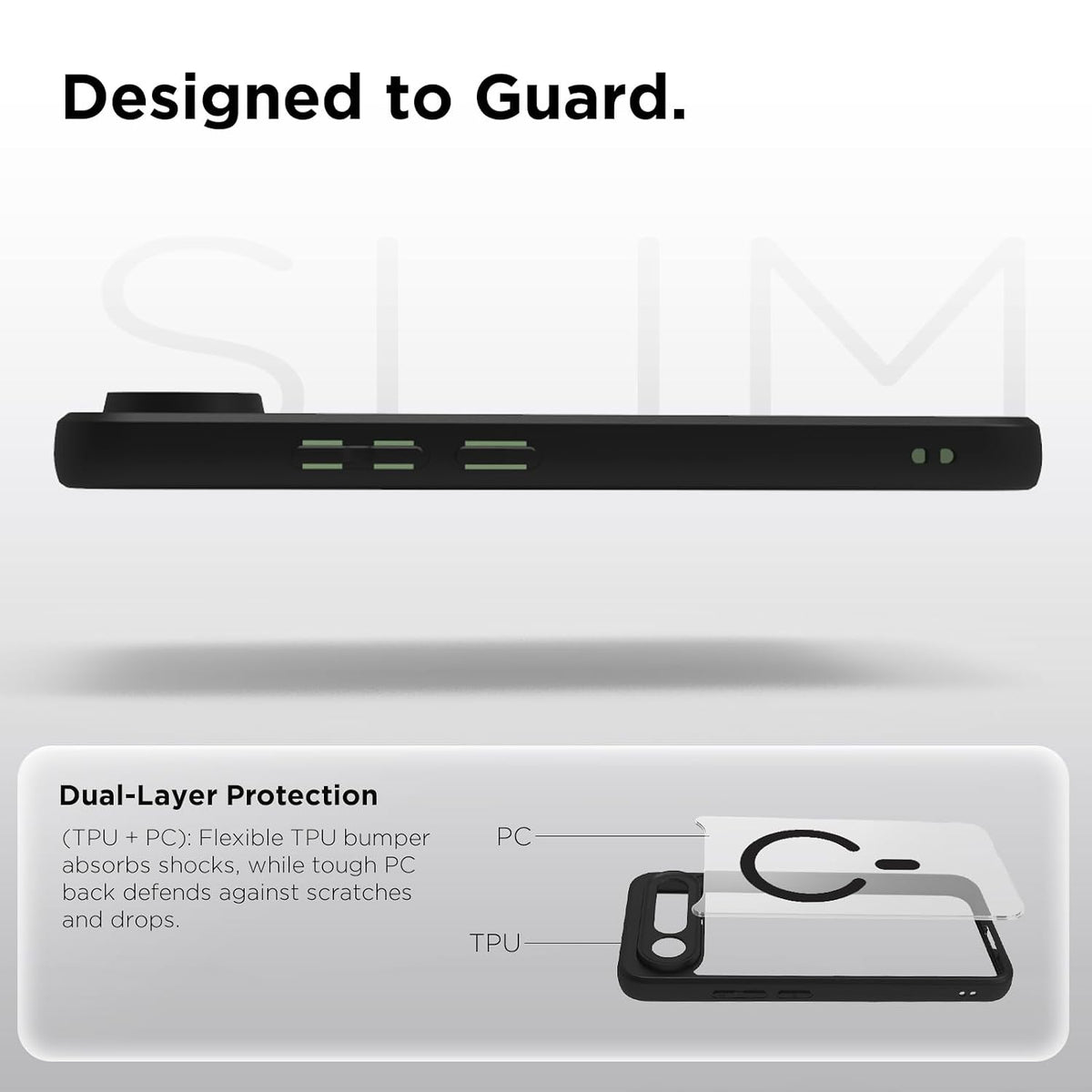 Vivo X300 FE Back Cover Case | Sleek Hybrid - Clear Black Magnetic