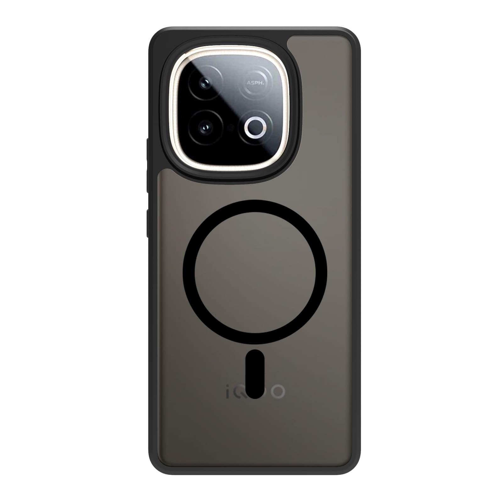 iQOO Neo 10 5G Back Cover Case | Sleek Hybrid - Matte Black Magnetic