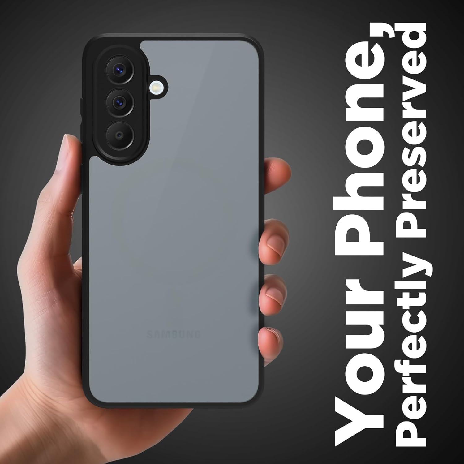 Samsung Galaxy A57 Back Cover Case | Sleek Hybrid - Matte Black
