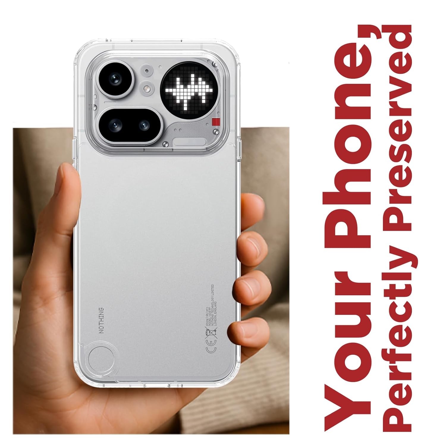 Nothing Phone 4a Pro 5G Back Cover Case | Clear Hybrid - Clear
