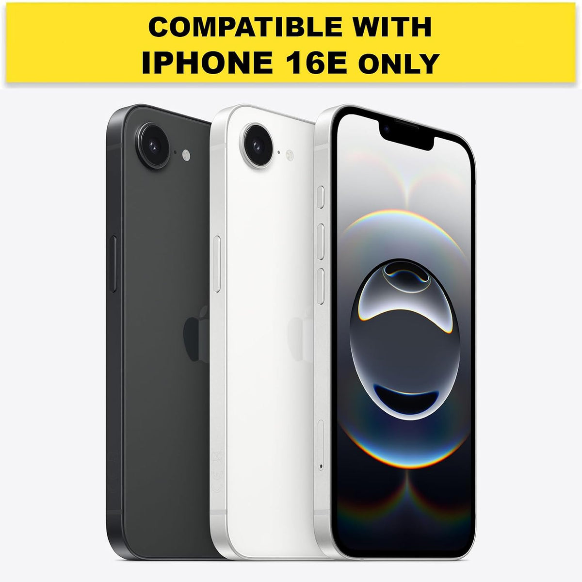 iPhone 17e / iPhone 16e Back Cover Case | Clear Hybrid - Clear Magnetic