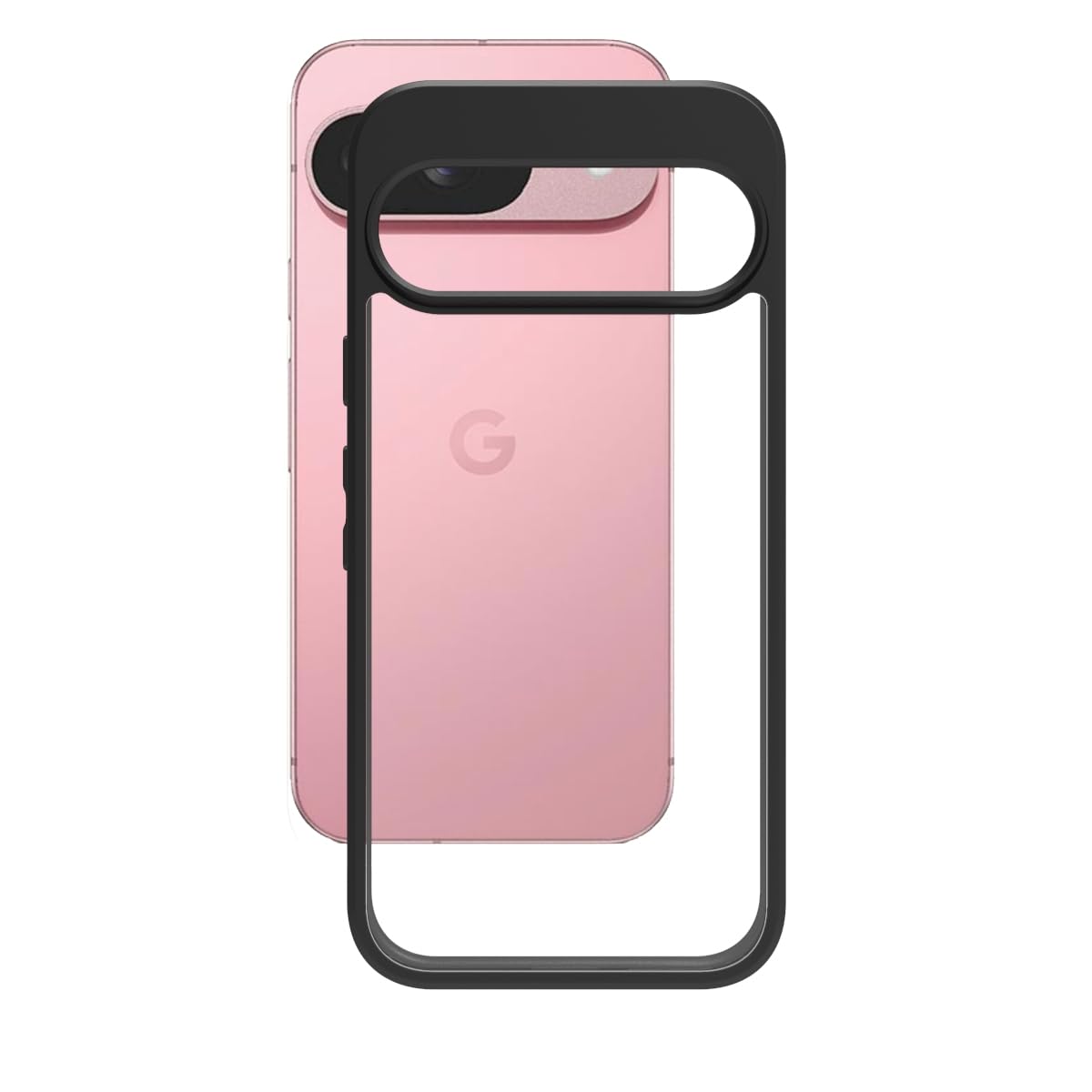 Google Pixel 9 / Pixel 9 Pro Back Cover Case | Sleek Hybrid - Black