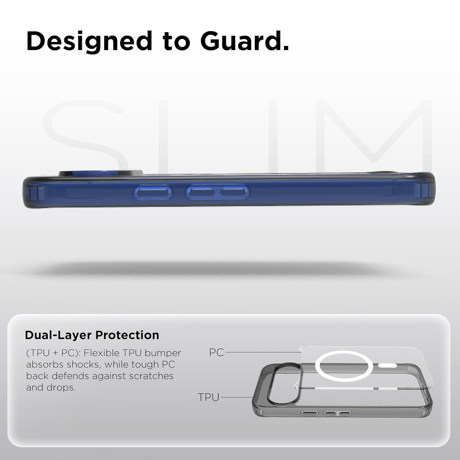 Google Pixel 10 / Pixel 10 Pro Back Cover Case | Sleek Hybrid - Clear Magnetic