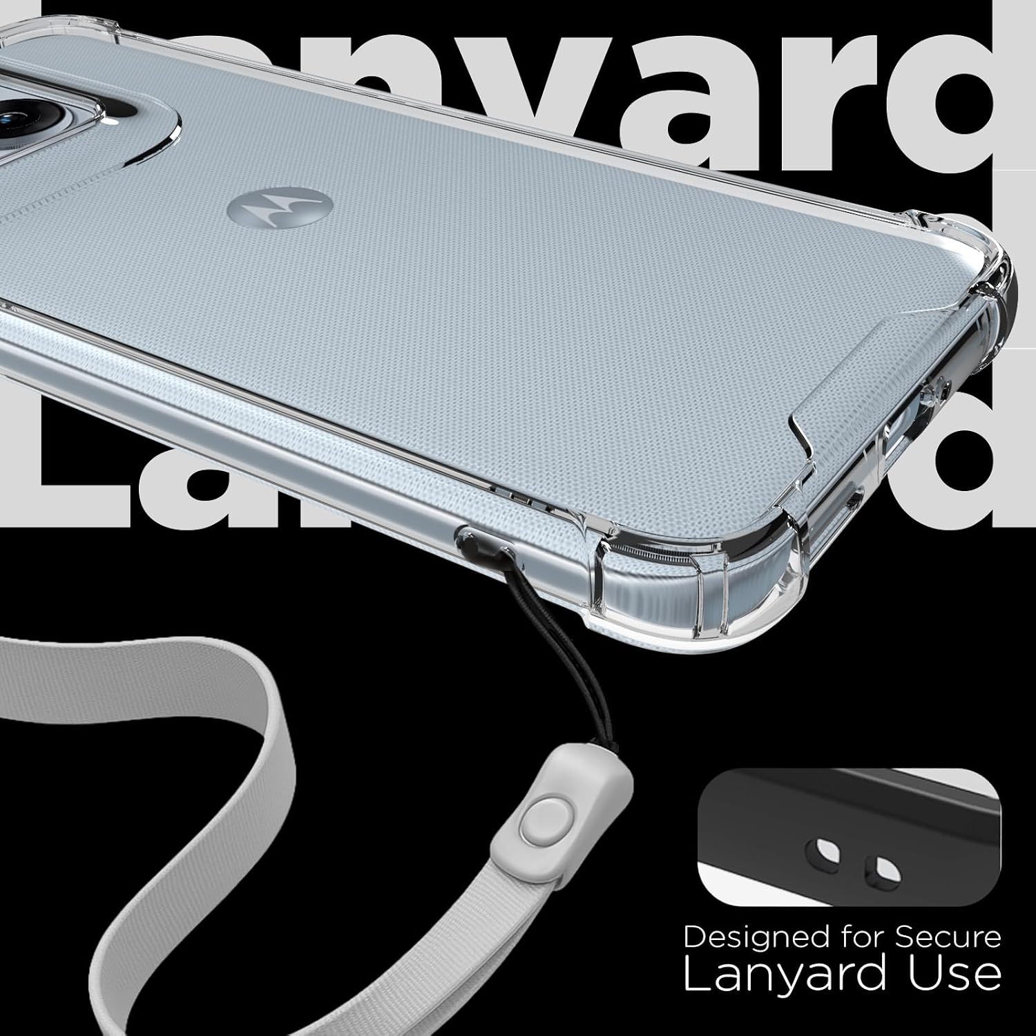 Motorola Edge 70 Fusion Back Cover Case | Clear Hybrid - Clear Smoke