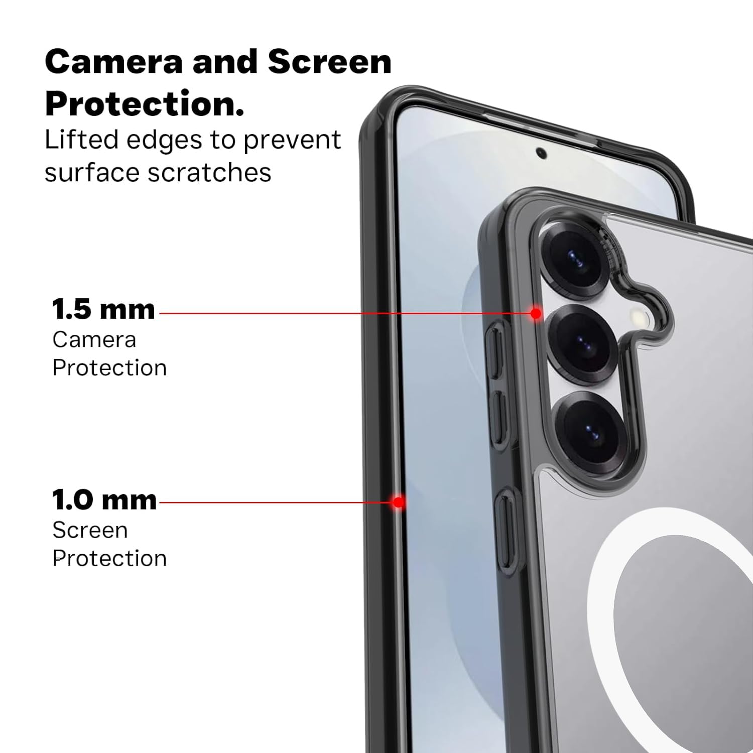 Samsung Galaxy S25 Back Cover Case | Clear Hybrid - Clear Magnetic