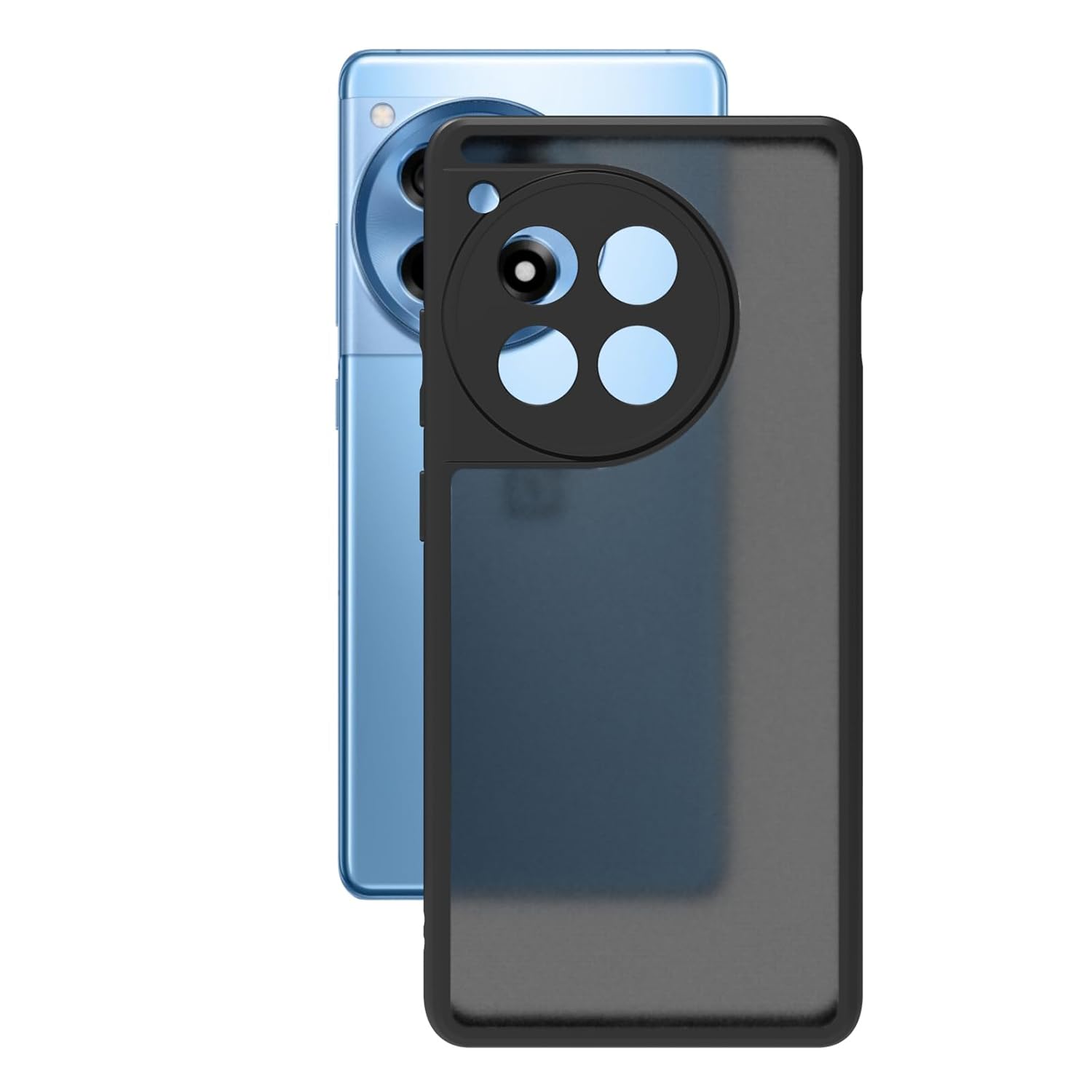 OnePlus 12R Back Cover Case | Sleek Hybrid - Matte Black